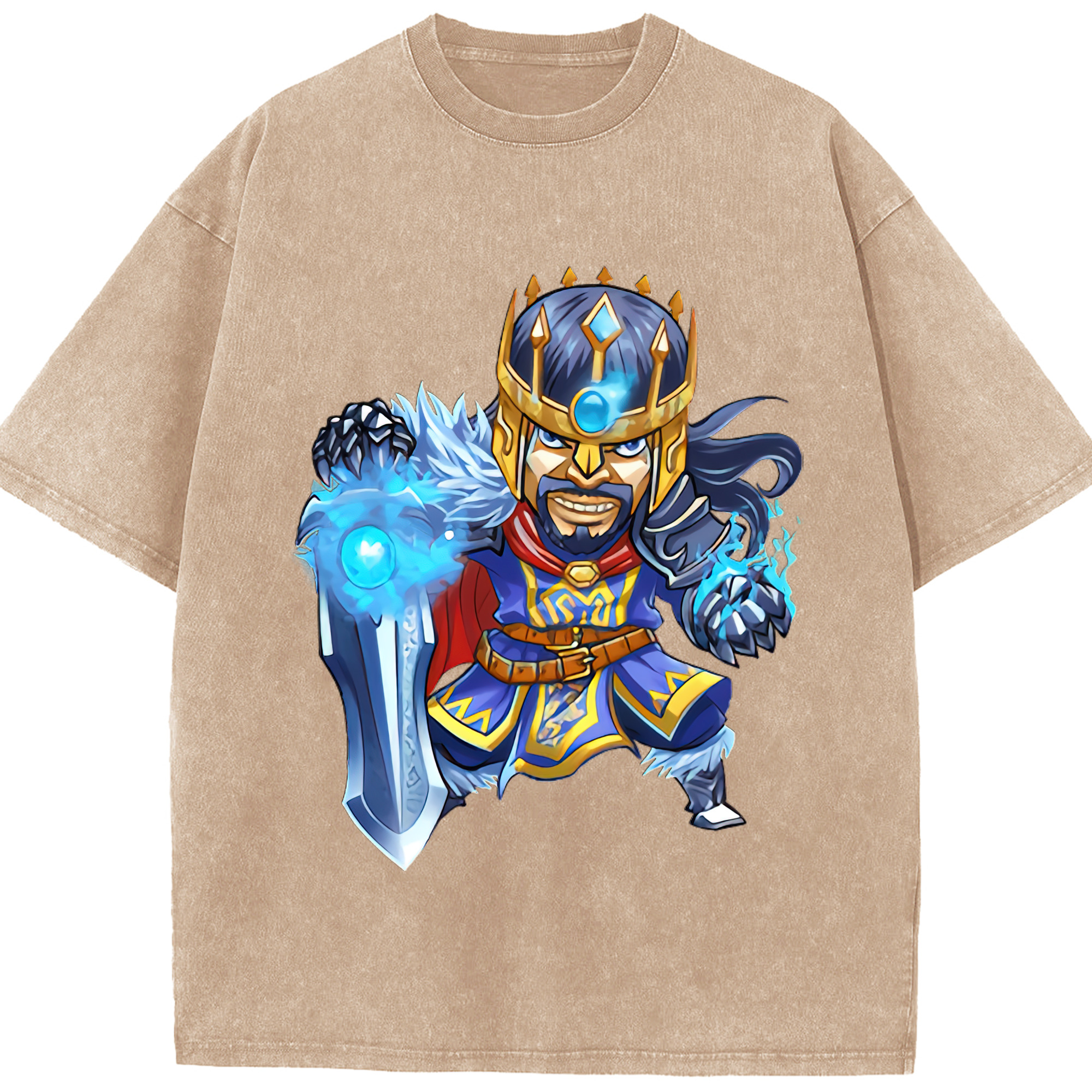 リーグ・オブ・レジェンド League of Legends LOL 綿100% ヴィンテージ風 半袖Tシャツ（フロントプリント）