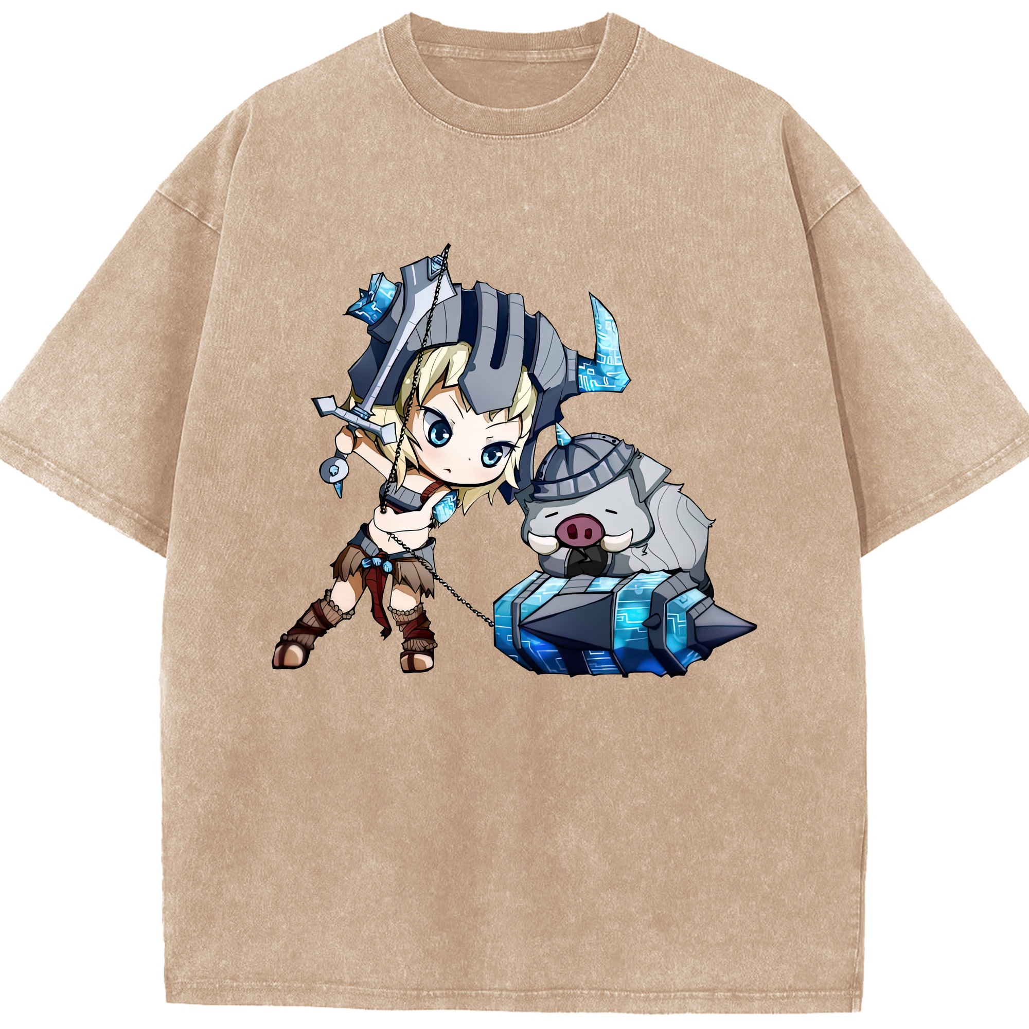 リーグ・オブ・レジェンド League of Legends LOL 綿100% ヴィンテージ風 半袖Tシャツ（フロントプリント）