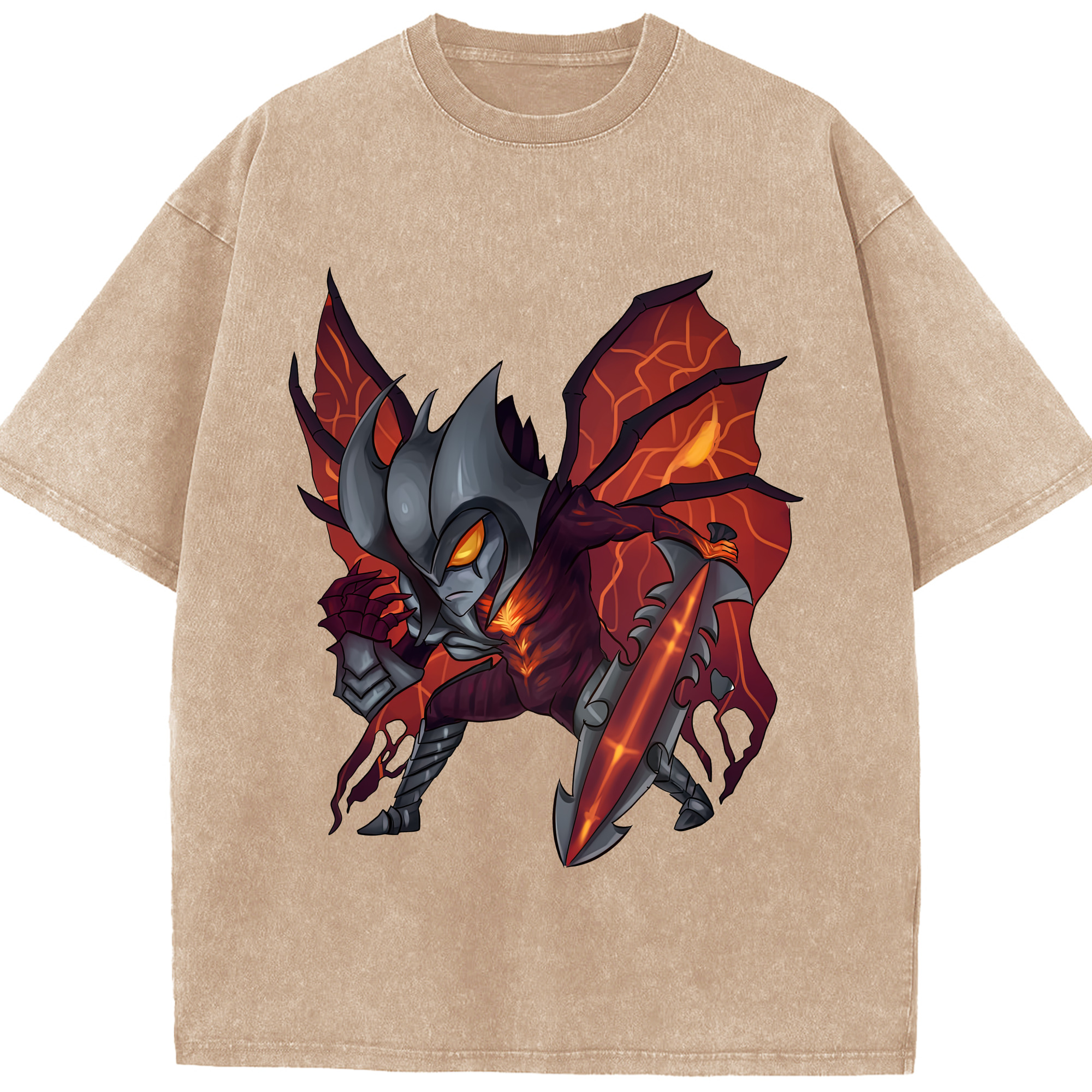 リーグ・オブ・レジェンド League of Legends LOL 綿100% ヴィンテージ風 半袖Tシャツ（フロントプリント）