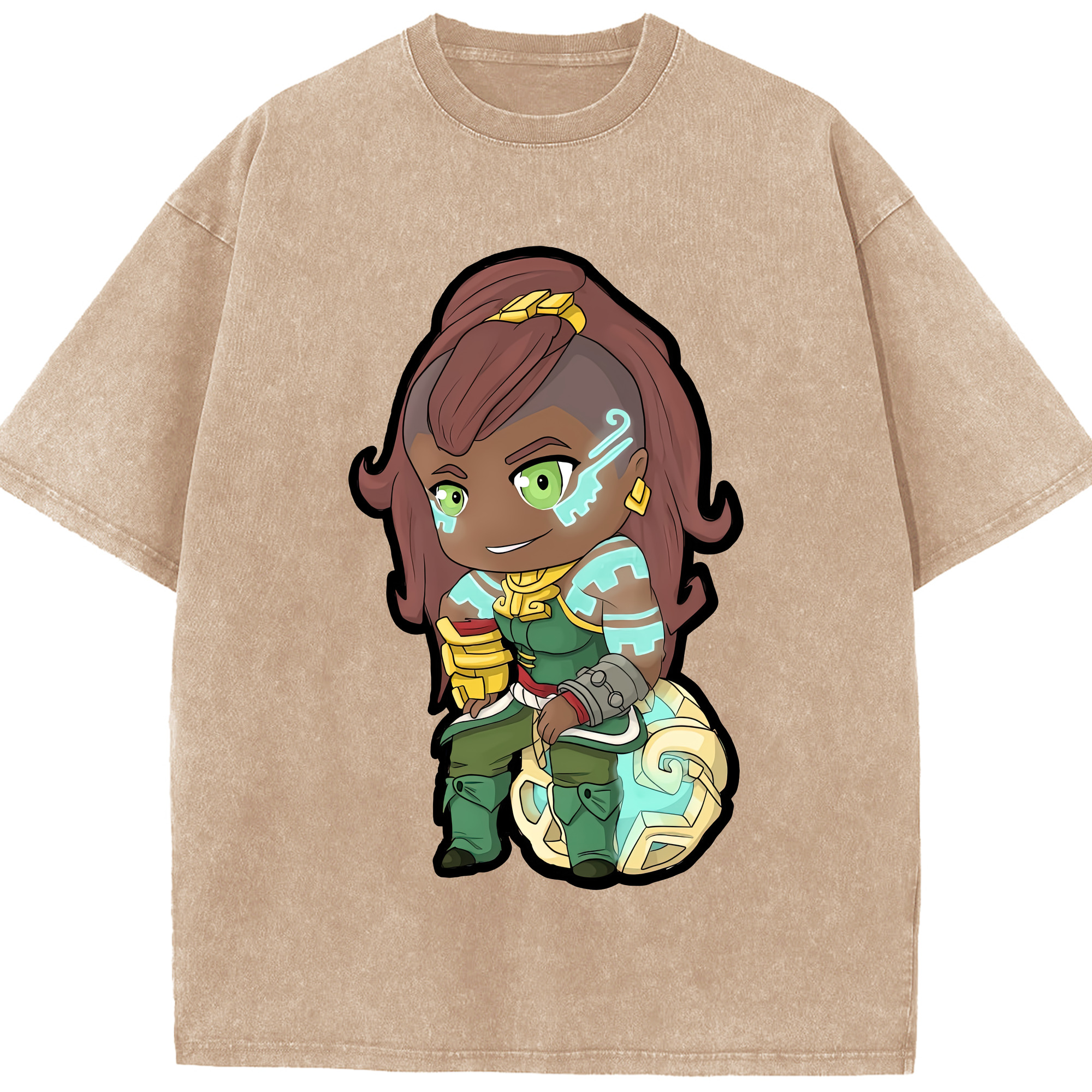 リーグ・オブ・レジェンド League of Legends LOL 綿100% ヴィンテージ風 半袖Tシャツ（フロントプリント）