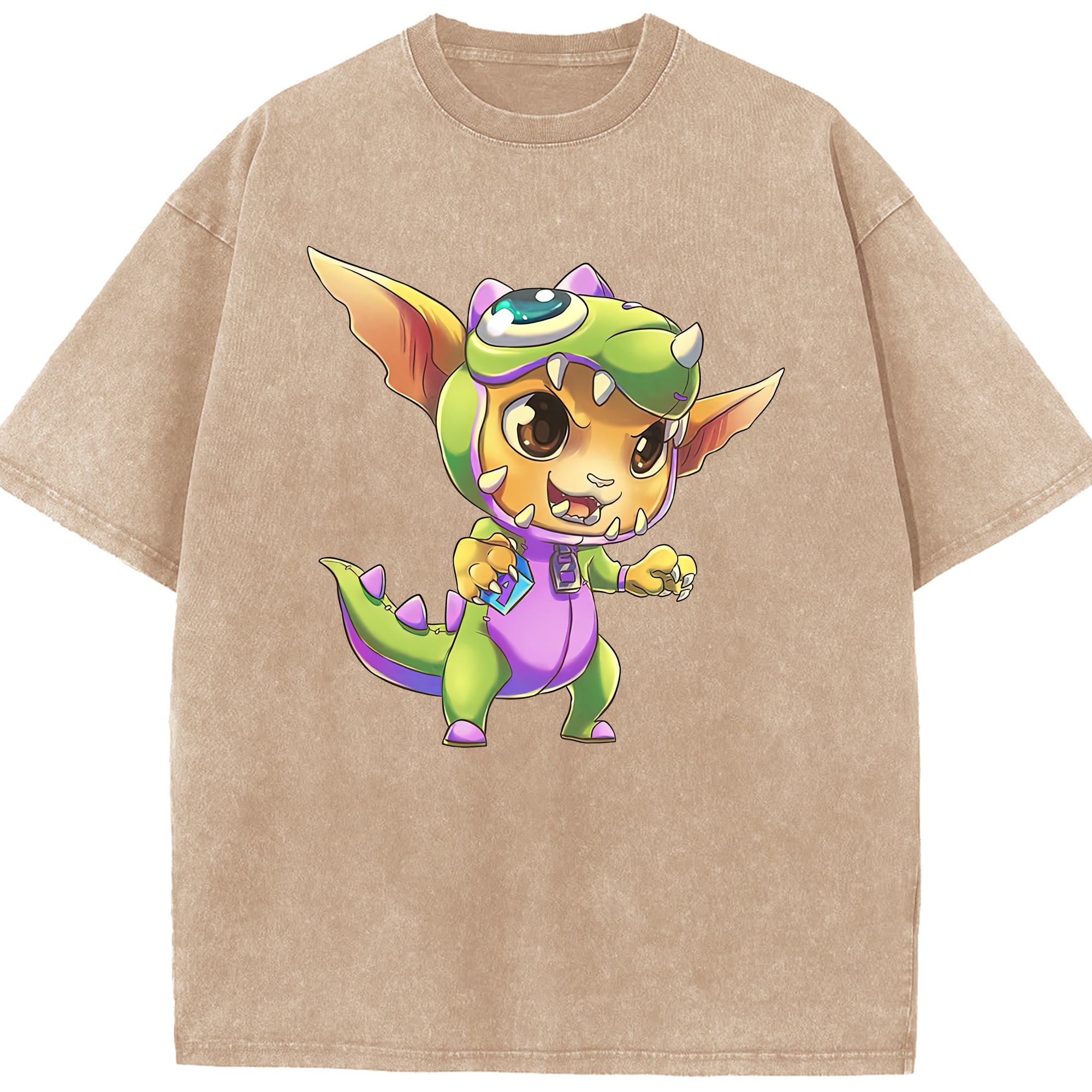 リーグ・オブ・レジェンド League of Legends LOL 綿100% ヴィンテージ風 半袖Tシャツ（フロントプリント）