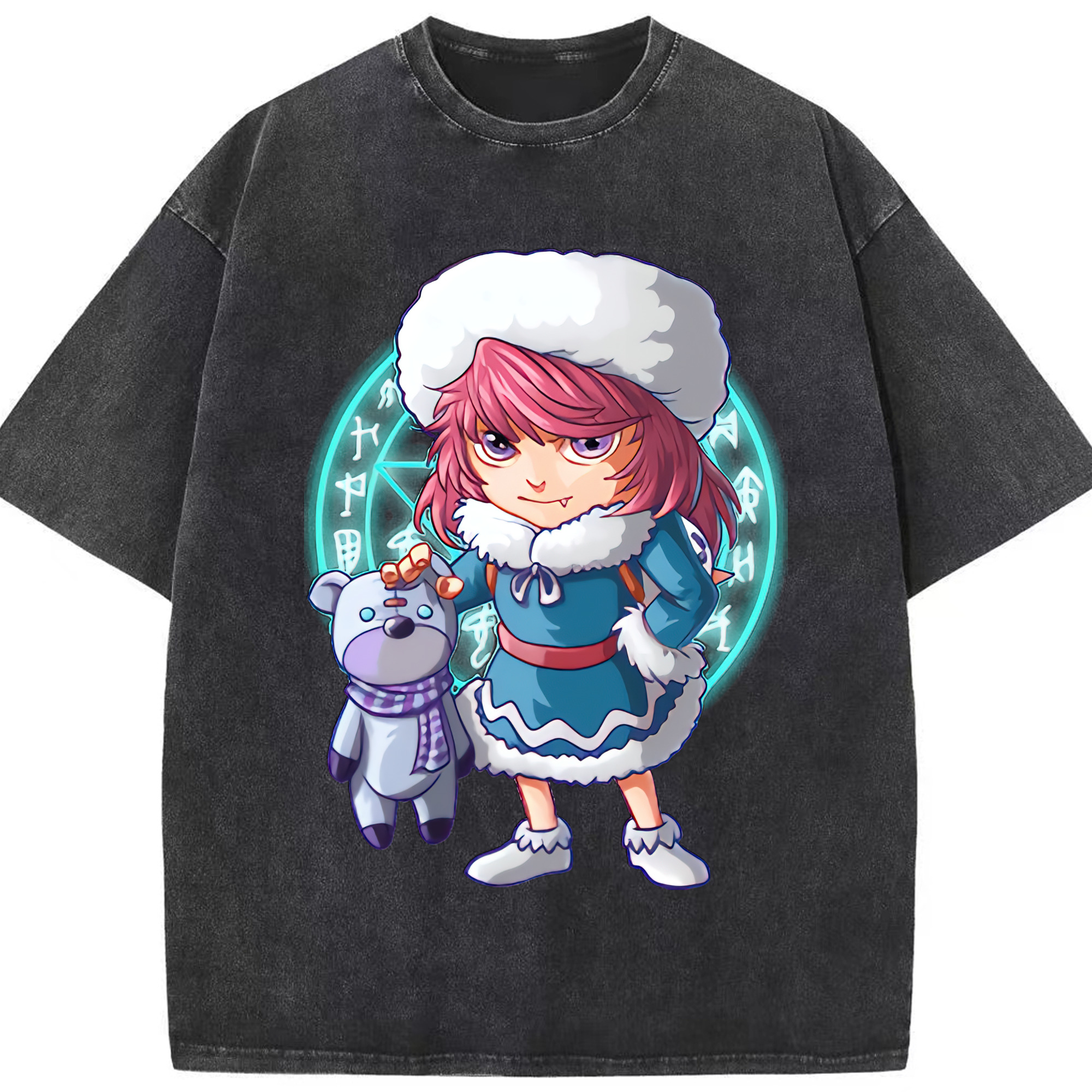リーグ・オブ・レジェンド League of Legends LOL 綿100% ヴィンテージ風 半袖Tシャツ（フロントプリント）
