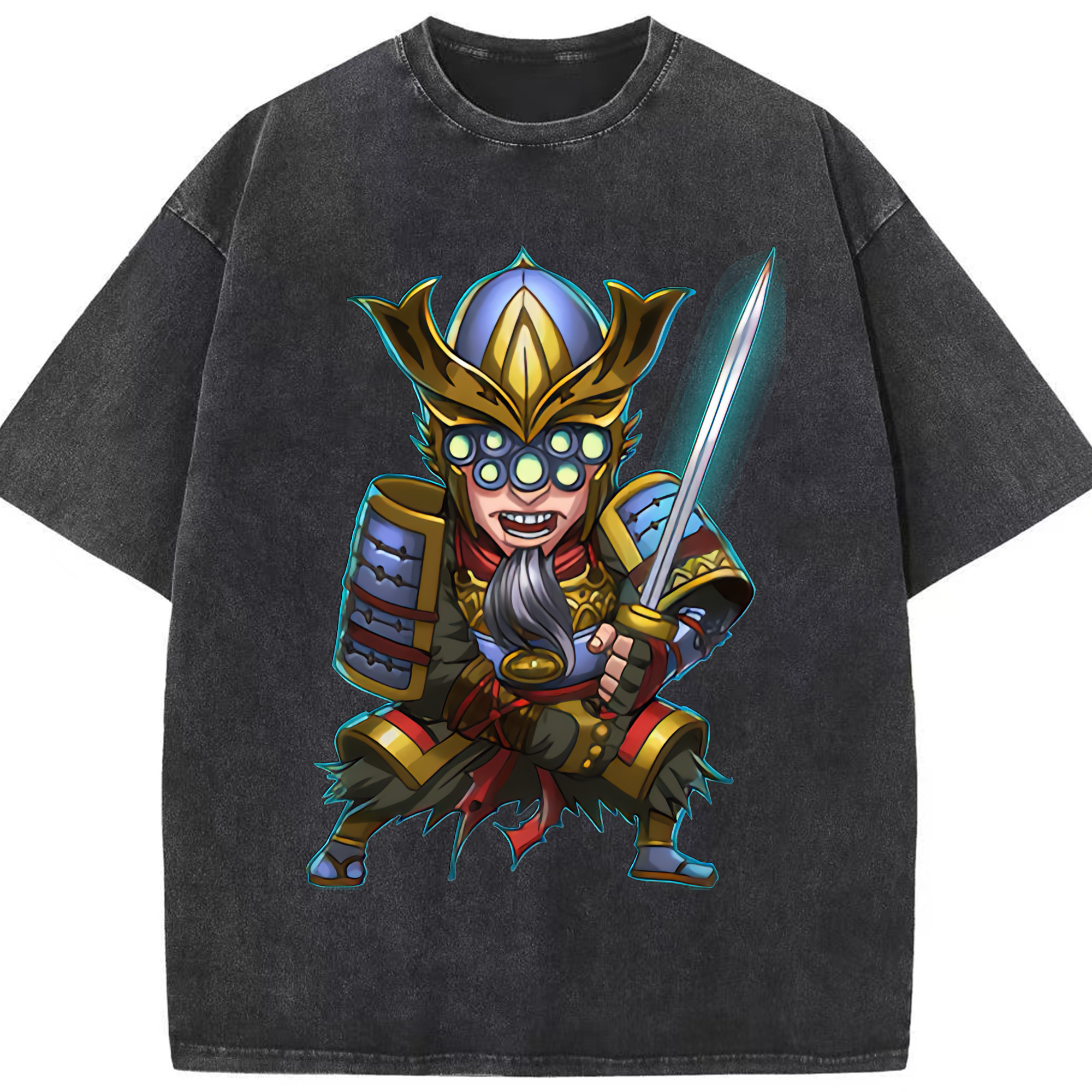 リーグ・オブ・レジェンド League of Legends LOL 綿100% ヴィンテージ風 半袖Tシャツ（フロントプリント）