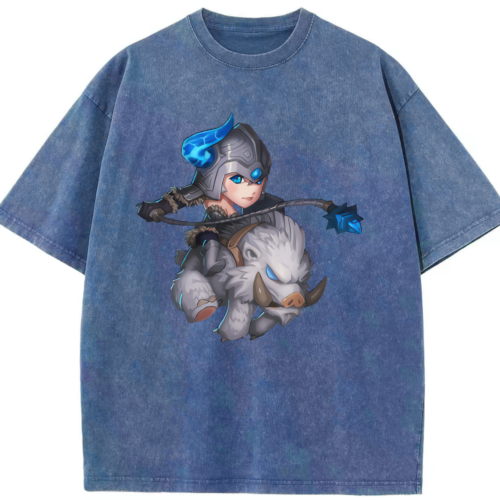 リーグ・オブ・レジェンド League of Legends LOL 綿100% ヴィンテージ風 半袖Tシャツ（フロントプリント）