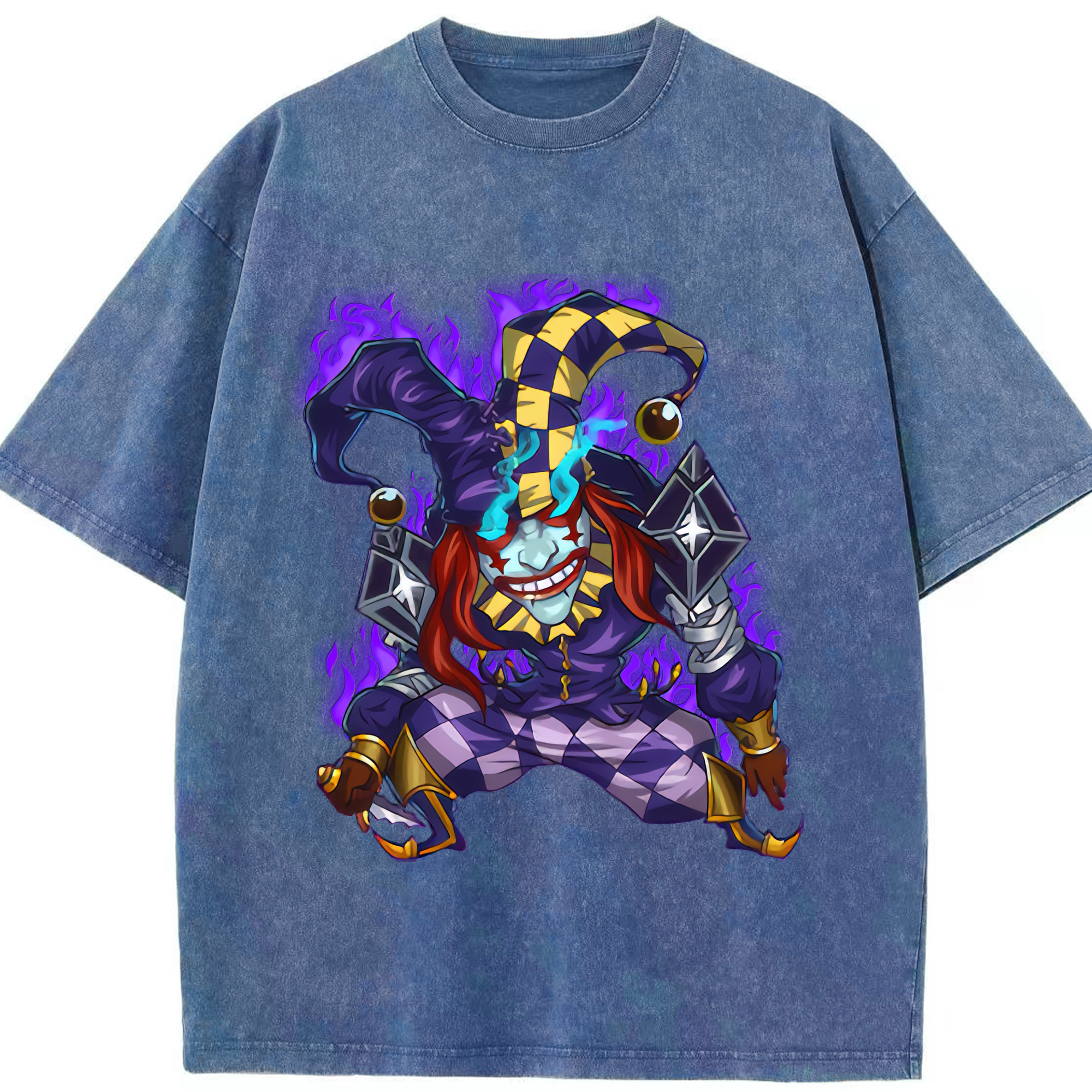 リーグ・オブ・レジェンド League of Legends LOL 綿100% ヴィンテージ風 半袖Tシャツ（フロントプリント）