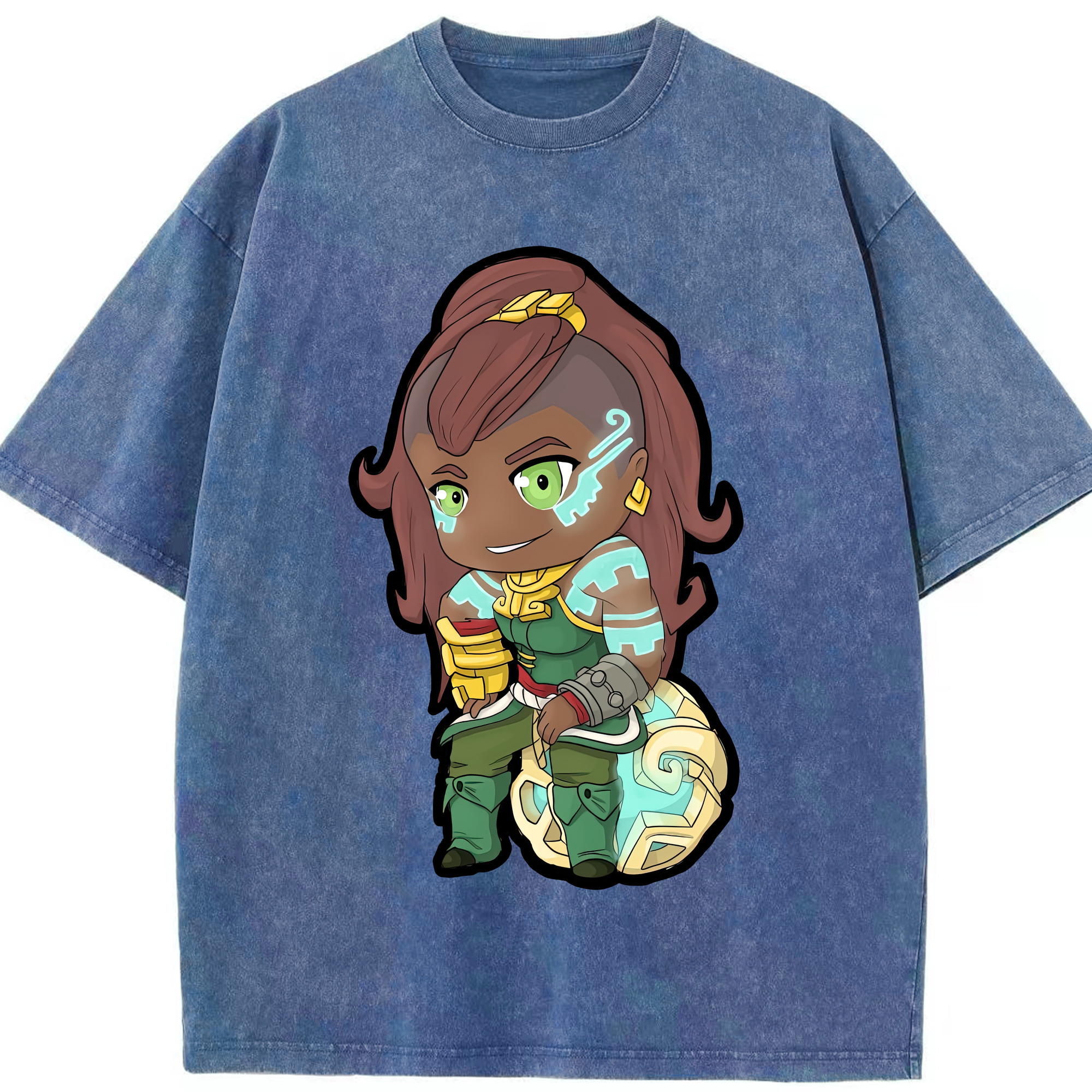 リーグ・オブ・レジェンド League of Legends LOL 綿100% ヴィンテージ風 半袖Tシャツ（フロントプリント）