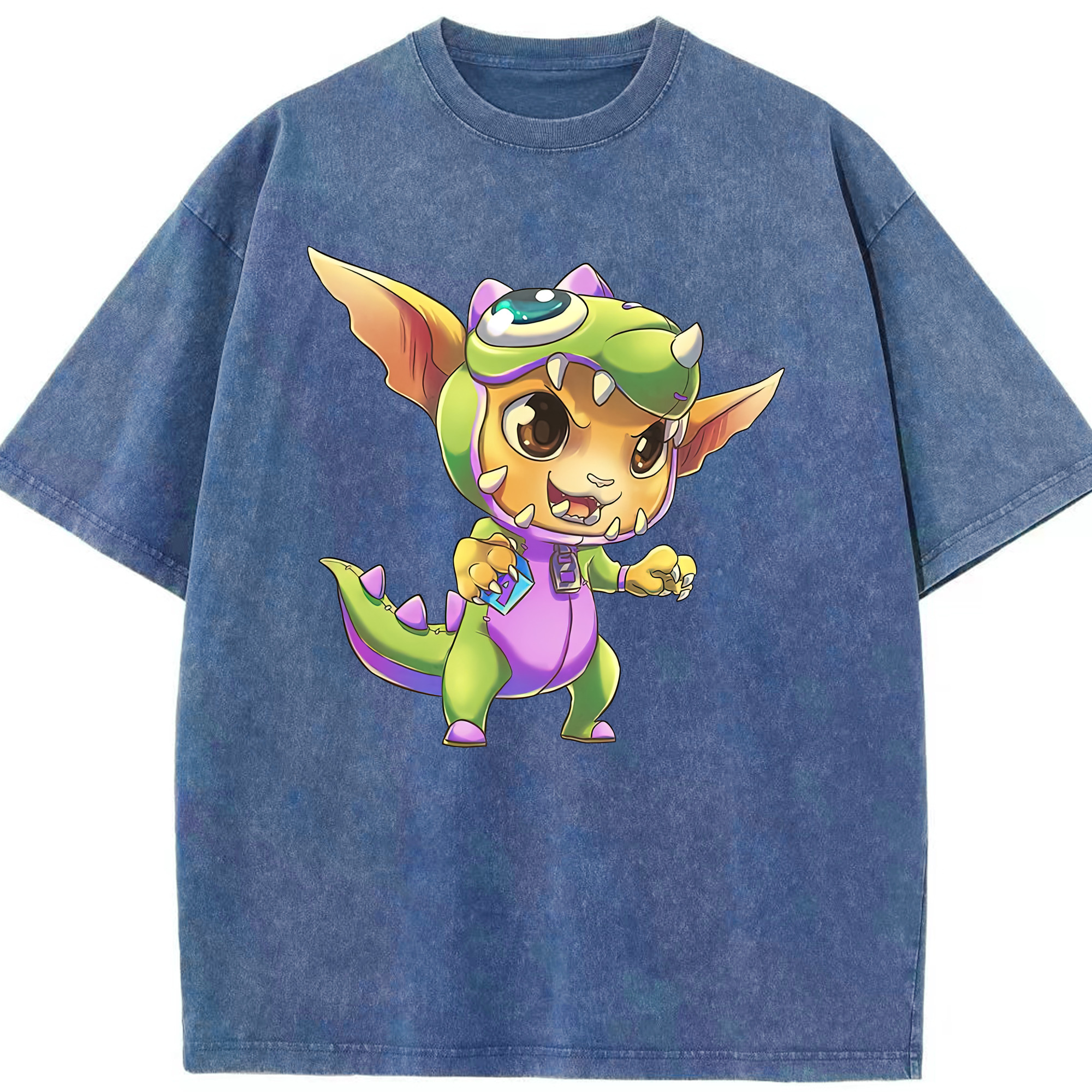 リーグ・オブ・レジェンド League of Legends LOL 綿100% ヴィンテージ風 半袖Tシャツ（フロントプリント）