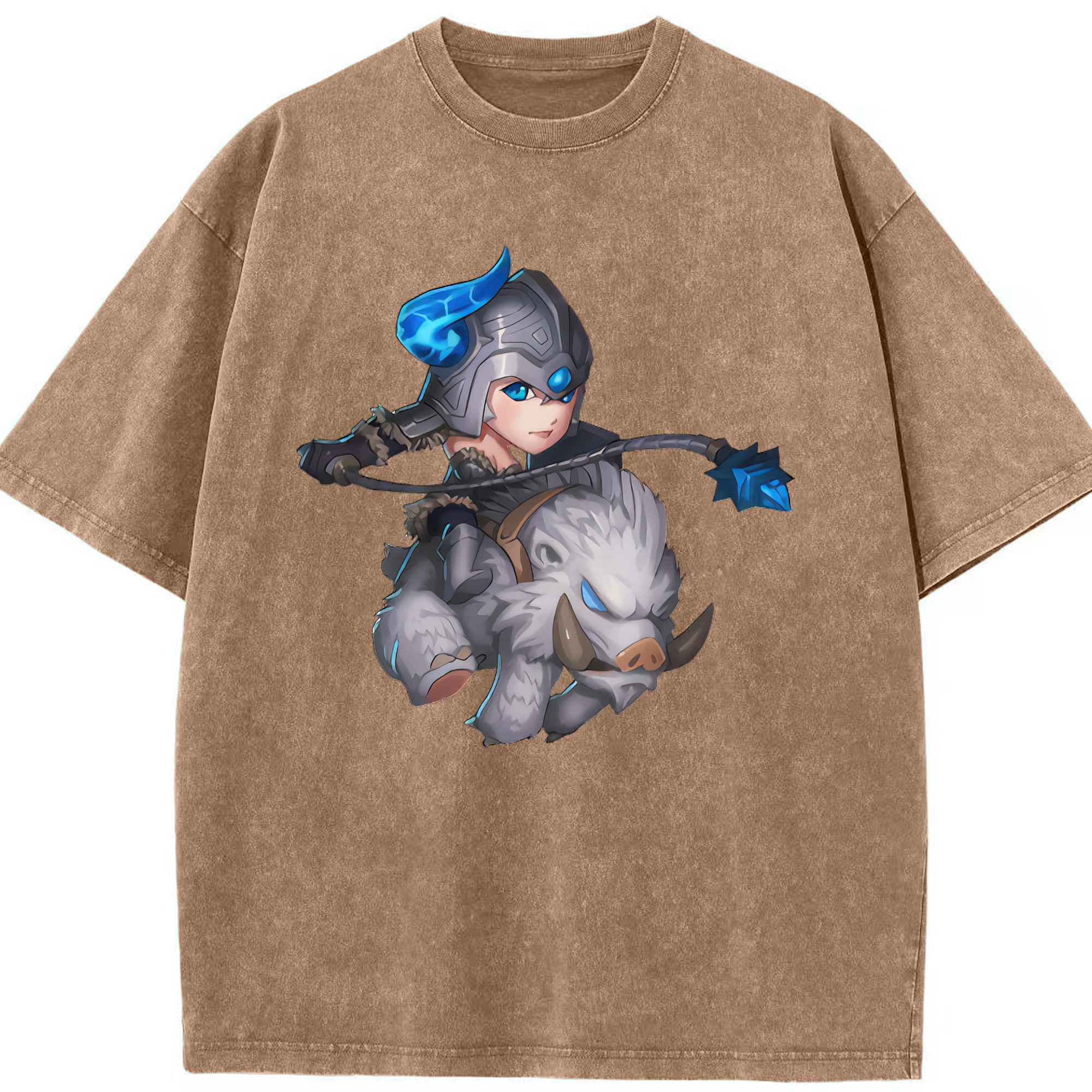 リーグ・オブ・レジェンド League of Legends LOL 綿100% ヴィンテージ風 半袖Tシャツ（フロントプリント）