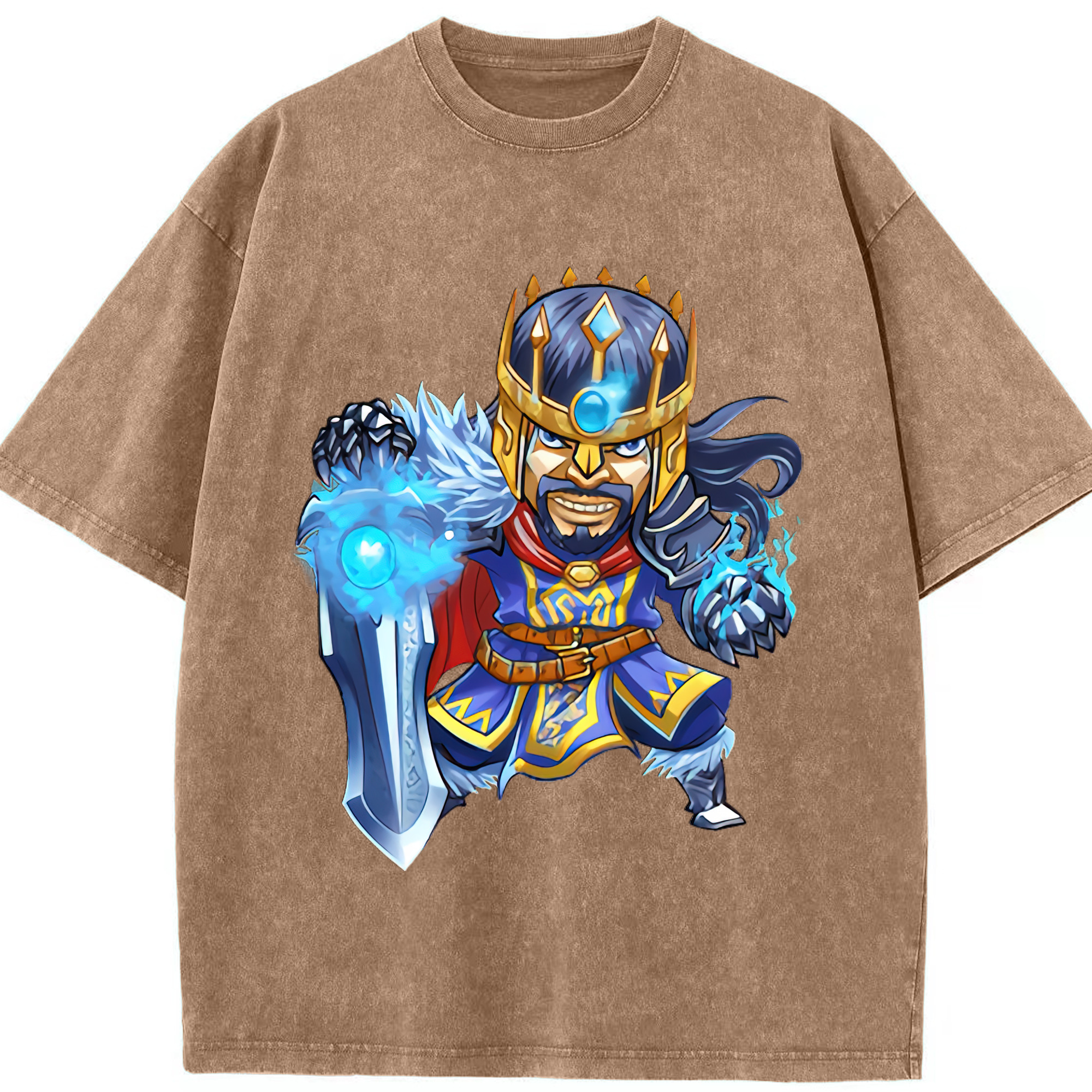リーグ・オブ・レジェンド League of Legends LOL 綿100% ヴィンテージ風 半袖Tシャツ（フロントプリント）