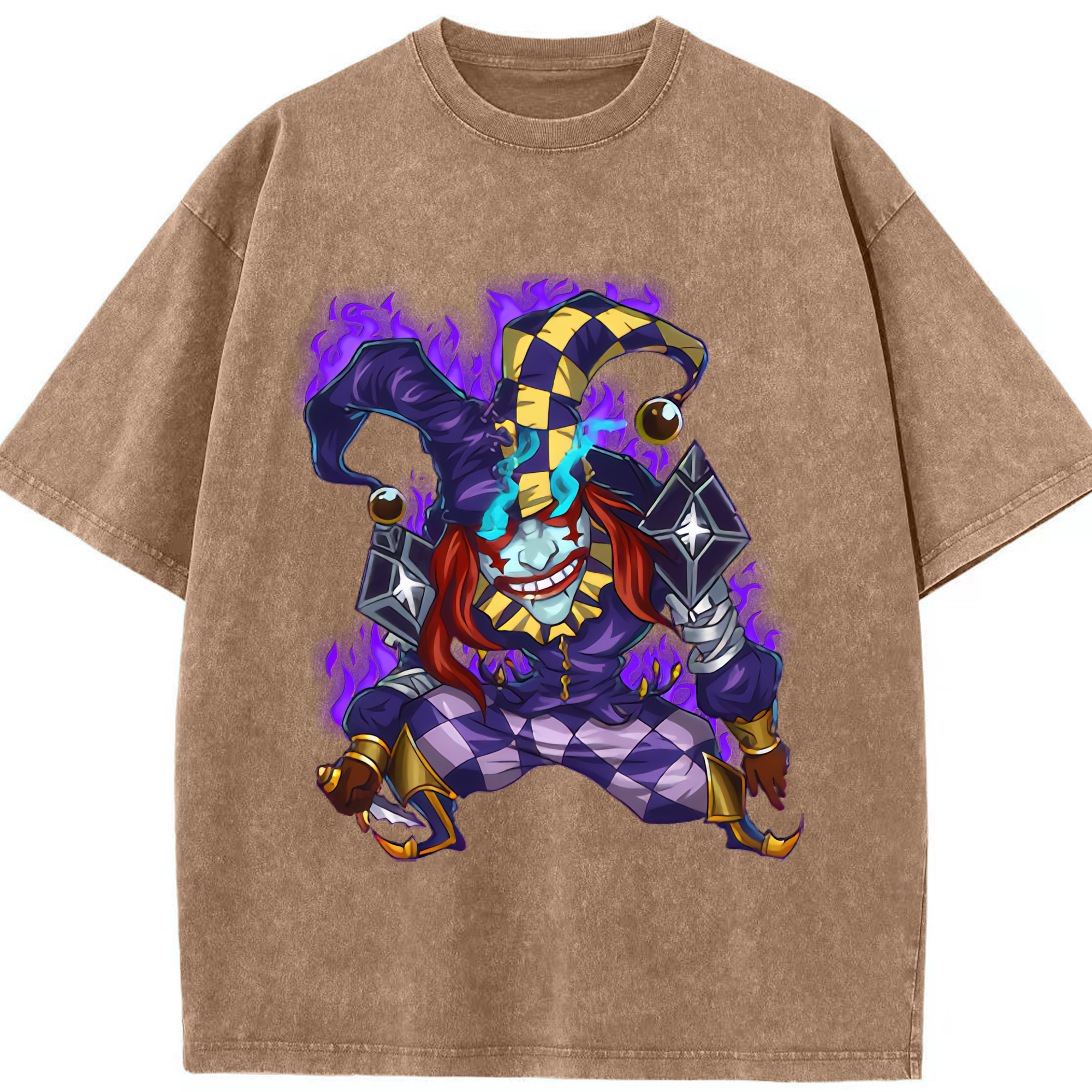 リーグ・オブ・レジェンド League of Legends LOL 綿100% ヴィンテージ風 半袖Tシャツ（フロントプリント）