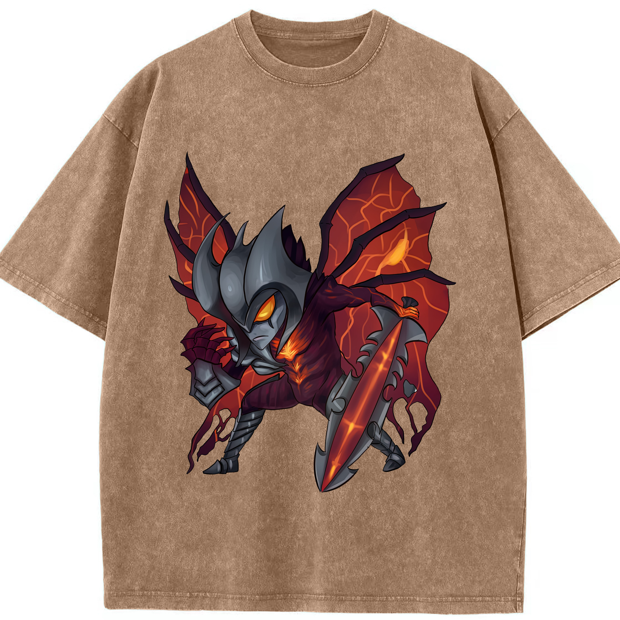リーグ・オブ・レジェンド League of Legends LOL 綿100% ヴィンテージ風 半袖Tシャツ（フロントプリント）
