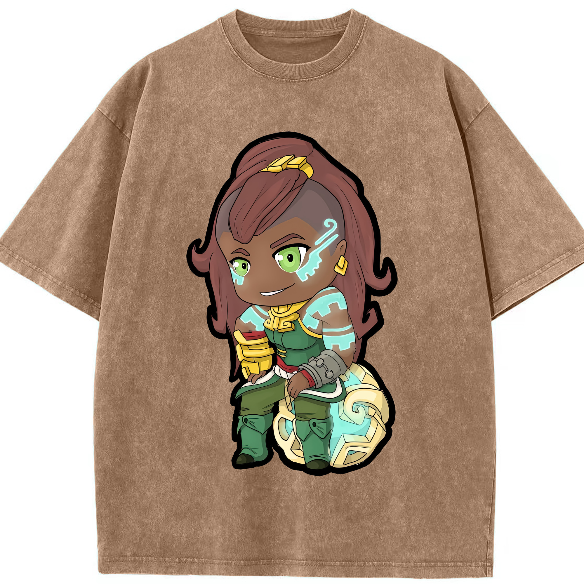 リーグ・オブ・レジェンド League of Legends LOL 綿100% ヴィンテージ風 半袖Tシャツ（フロントプリント）