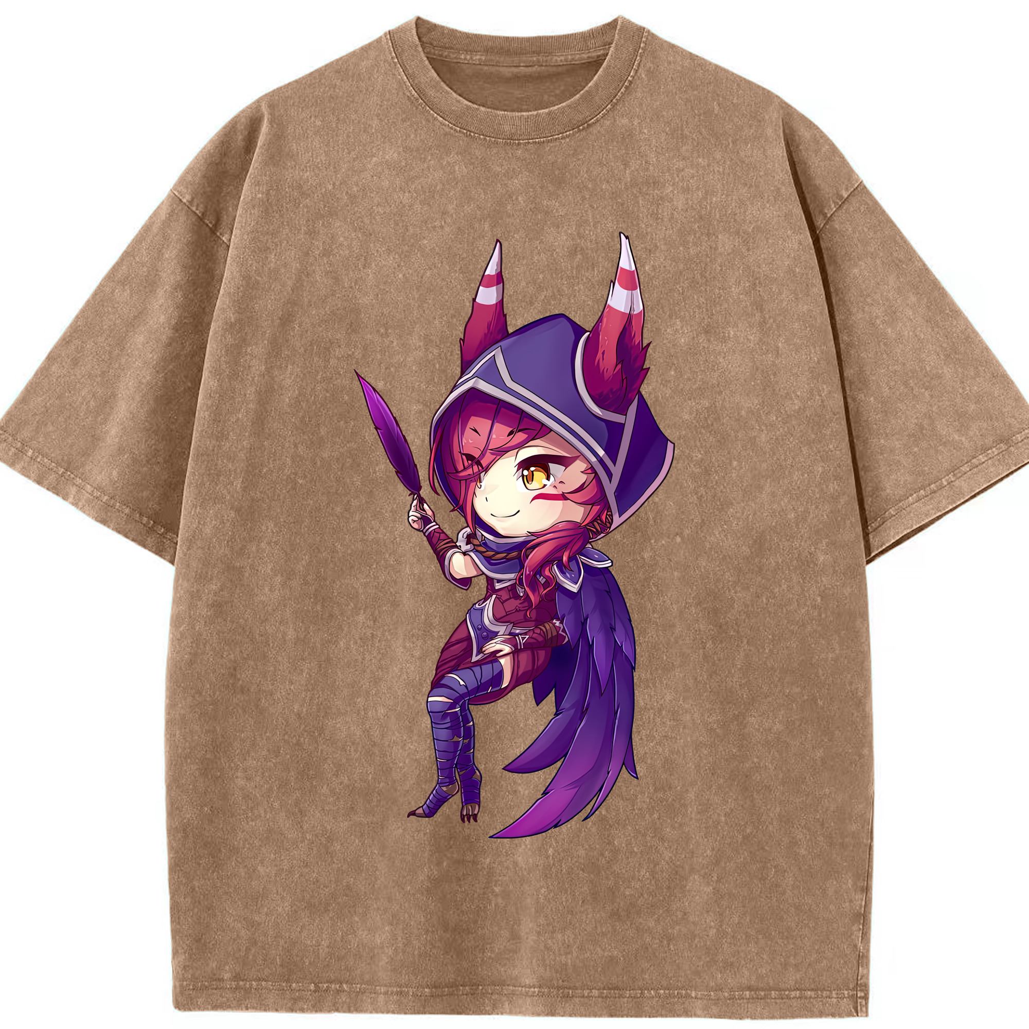 リーグ・オブ・レジェンド League of Legends LOL 綿100% ヴィンテージ風 半袖Tシャツ（フロントプリント）