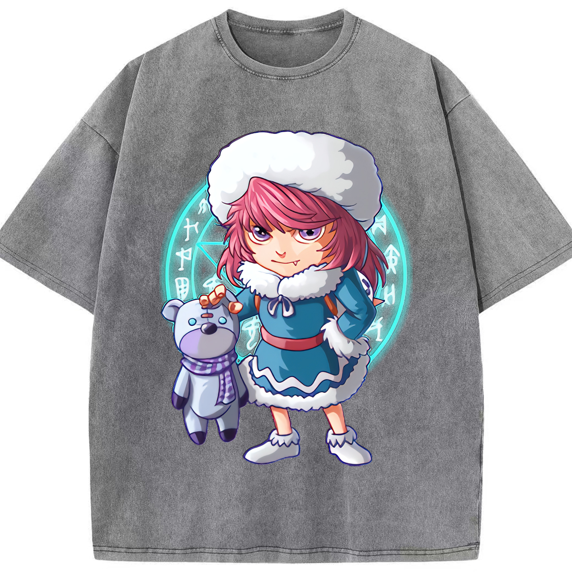 リーグ・オブ・レジェンド League of Legends LOL 綿100% ヴィンテージ風 半袖Tシャツ（フロントプリント）