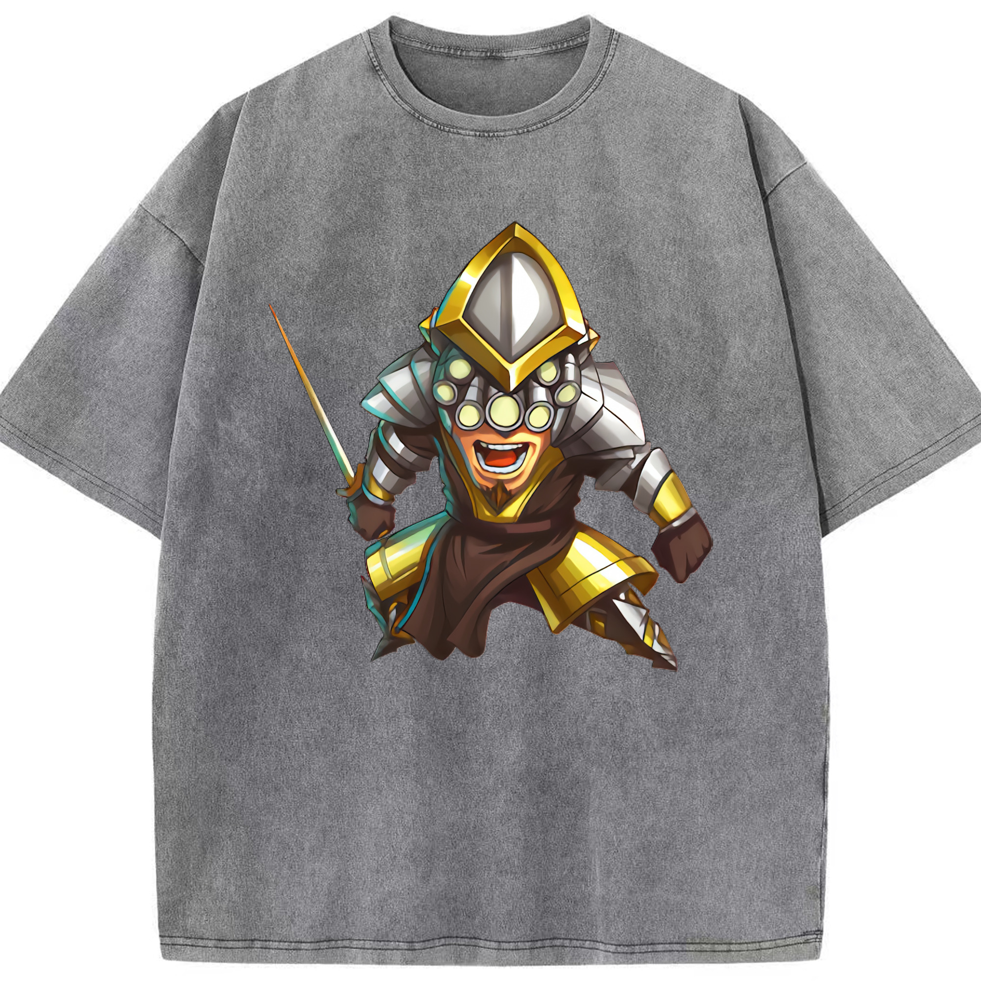 （画像用） リーグ・オブ・レジェンド League of Legends LOL 綿100% ヴィンテージ風 半袖Tシャツ（フロントプリント）