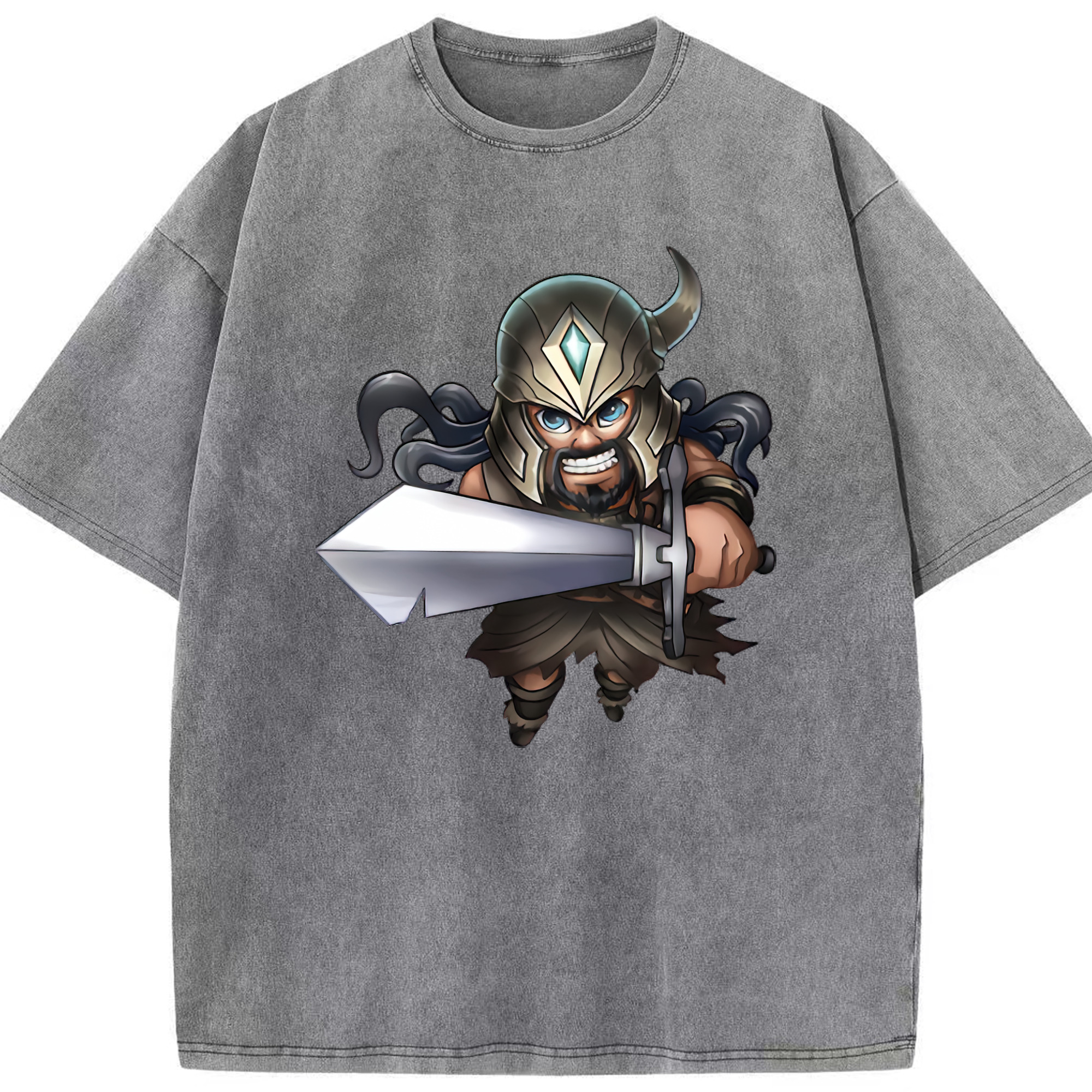 （画像用） リーグ・オブ・レジェンド League of Legends LOL 綿100% ヴィンテージ風 半袖Tシャツ（フロントプリント）