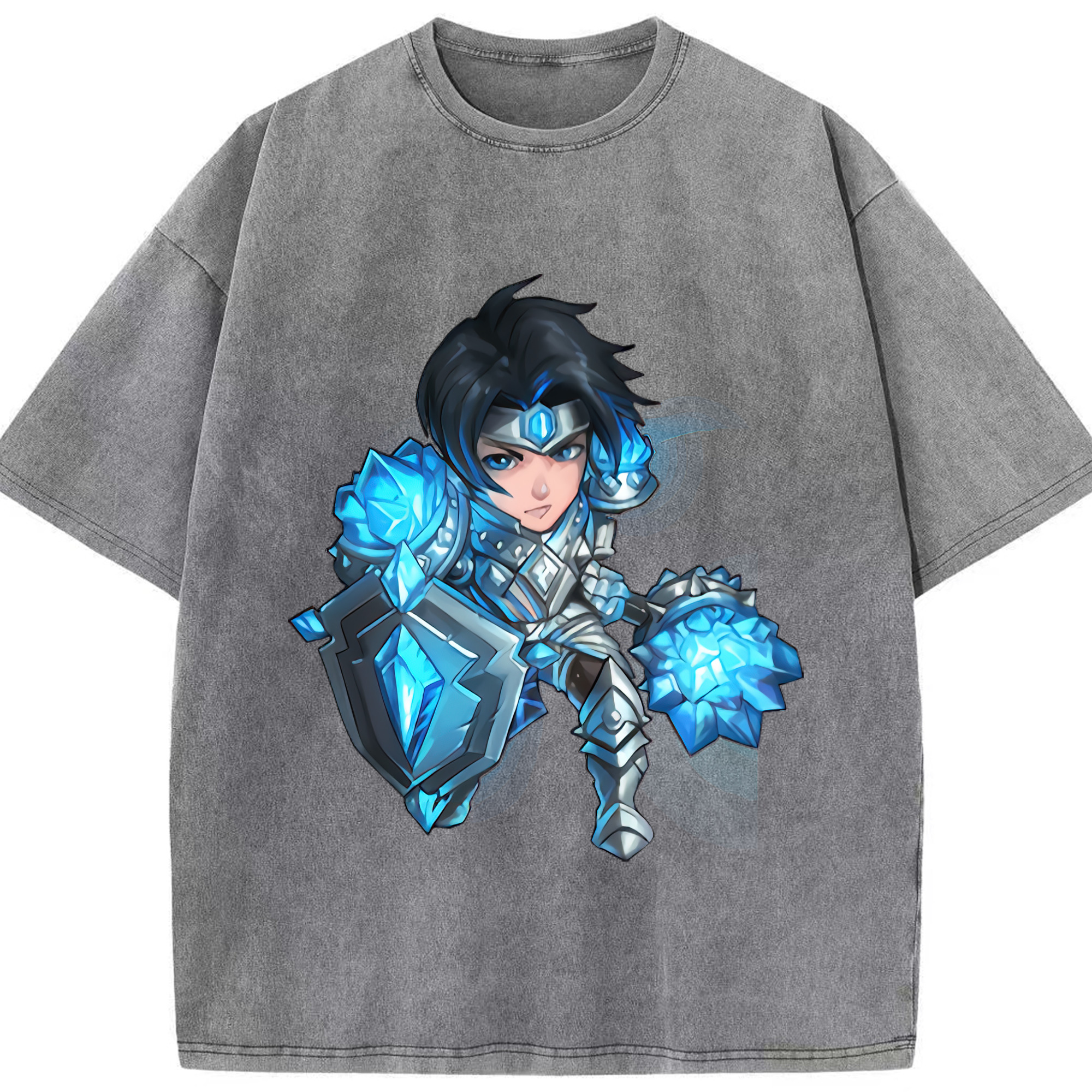 リーグ・オブ・レジェンド League of Legends LOL 綿100% ヴィンテージ風 半袖Tシャツ（フロントプリント）