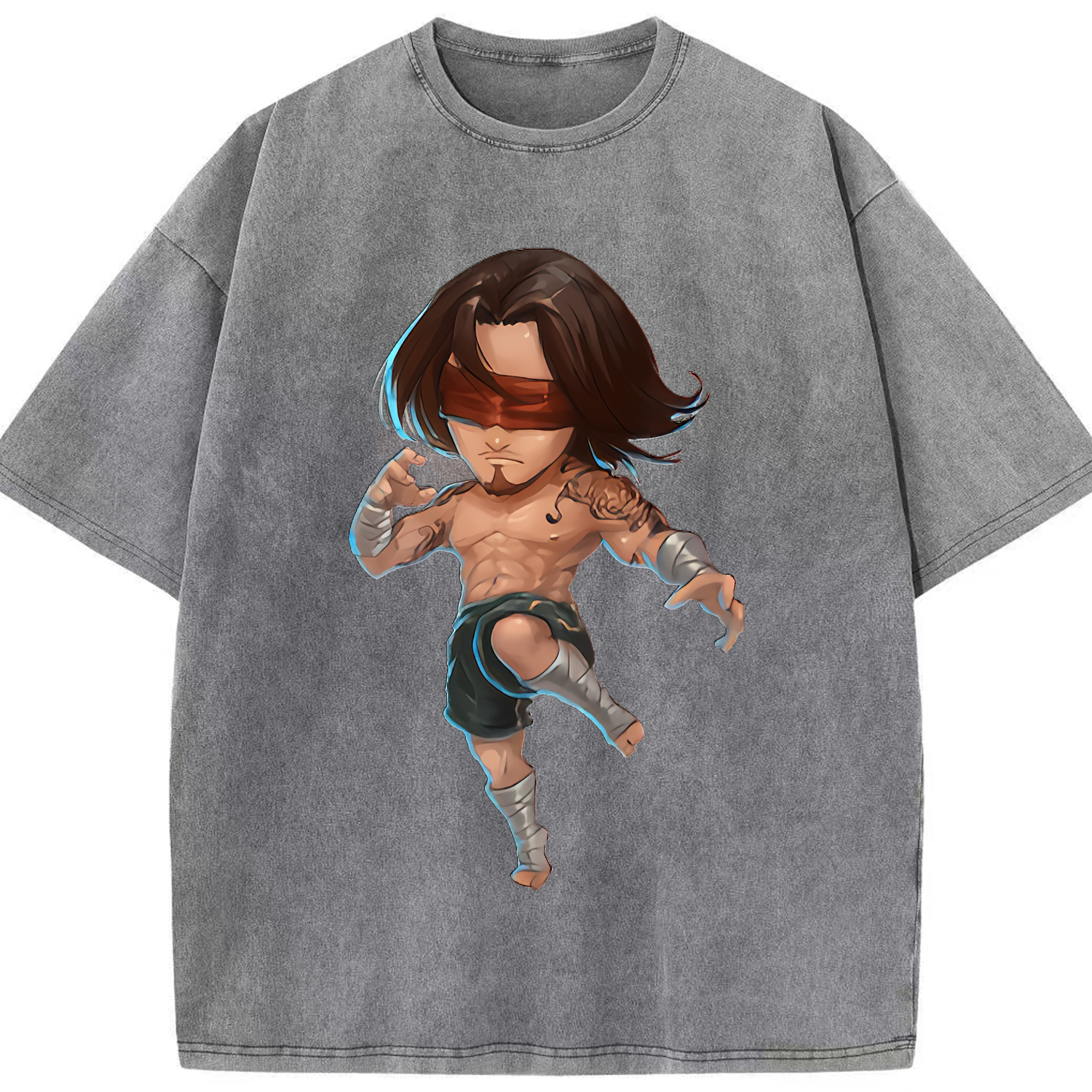 リーグ・オブ・レジェンド League of Legends LOL 綿100% ヴィンテージ風 半袖Tシャツ（フロントプリント）