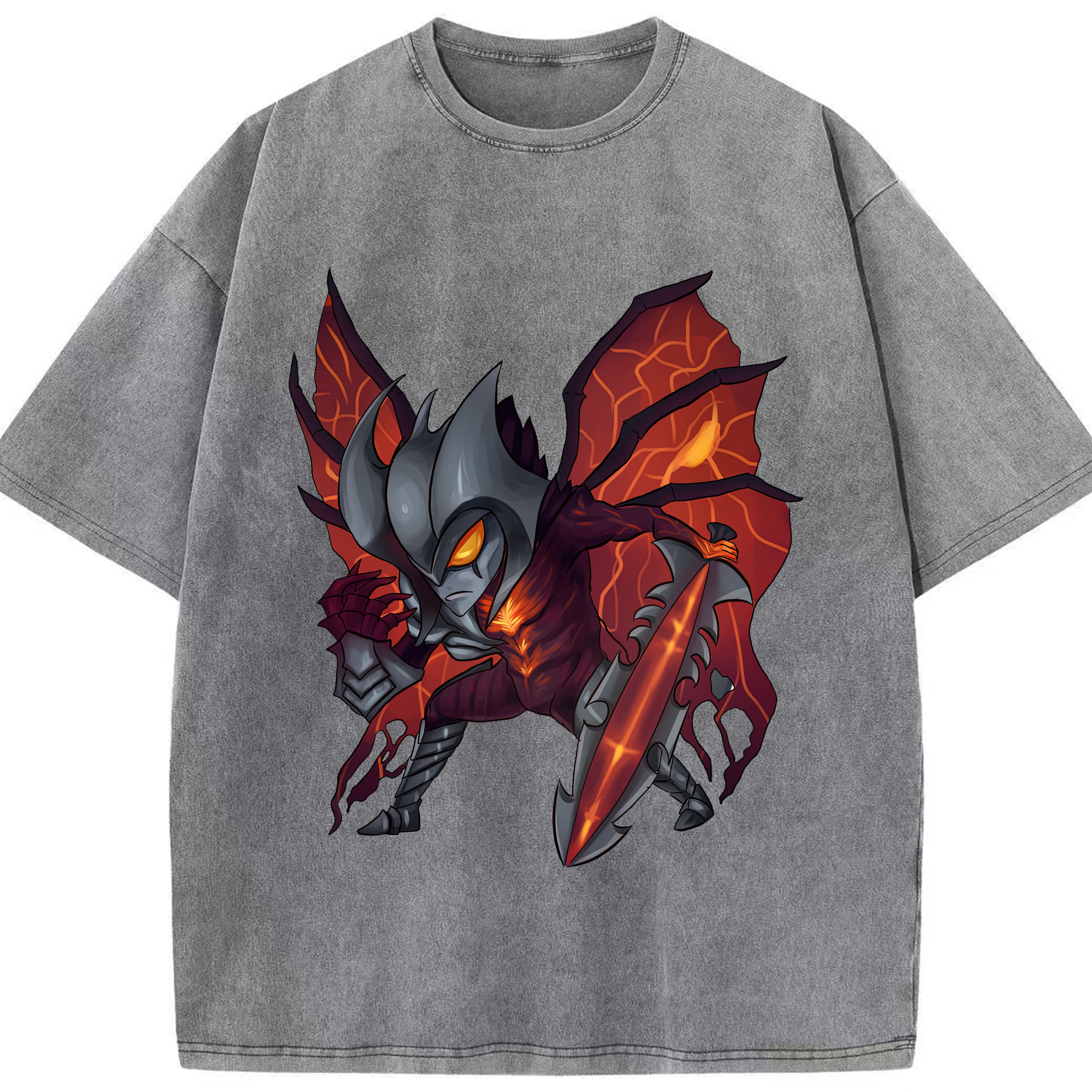 リーグ・オブ・レジェンド League of Legends LOL 綿100% ヴィンテージ風 半袖Tシャツ（フロントプリント）