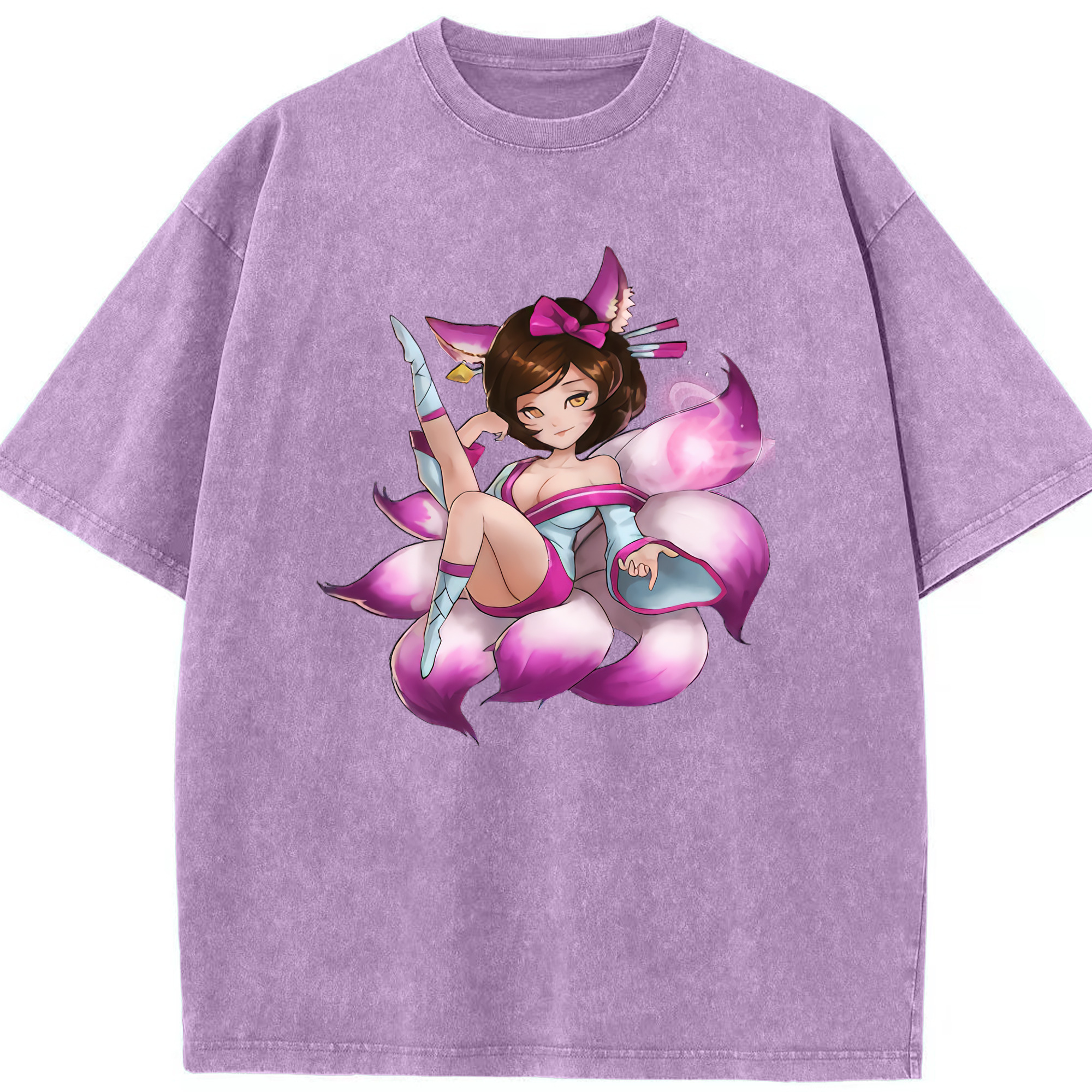 リーグ・オブ・レジェンド League of Legends LOL 綿100% ヴィンテージ風 半袖Tシャツ（フロントプリント）