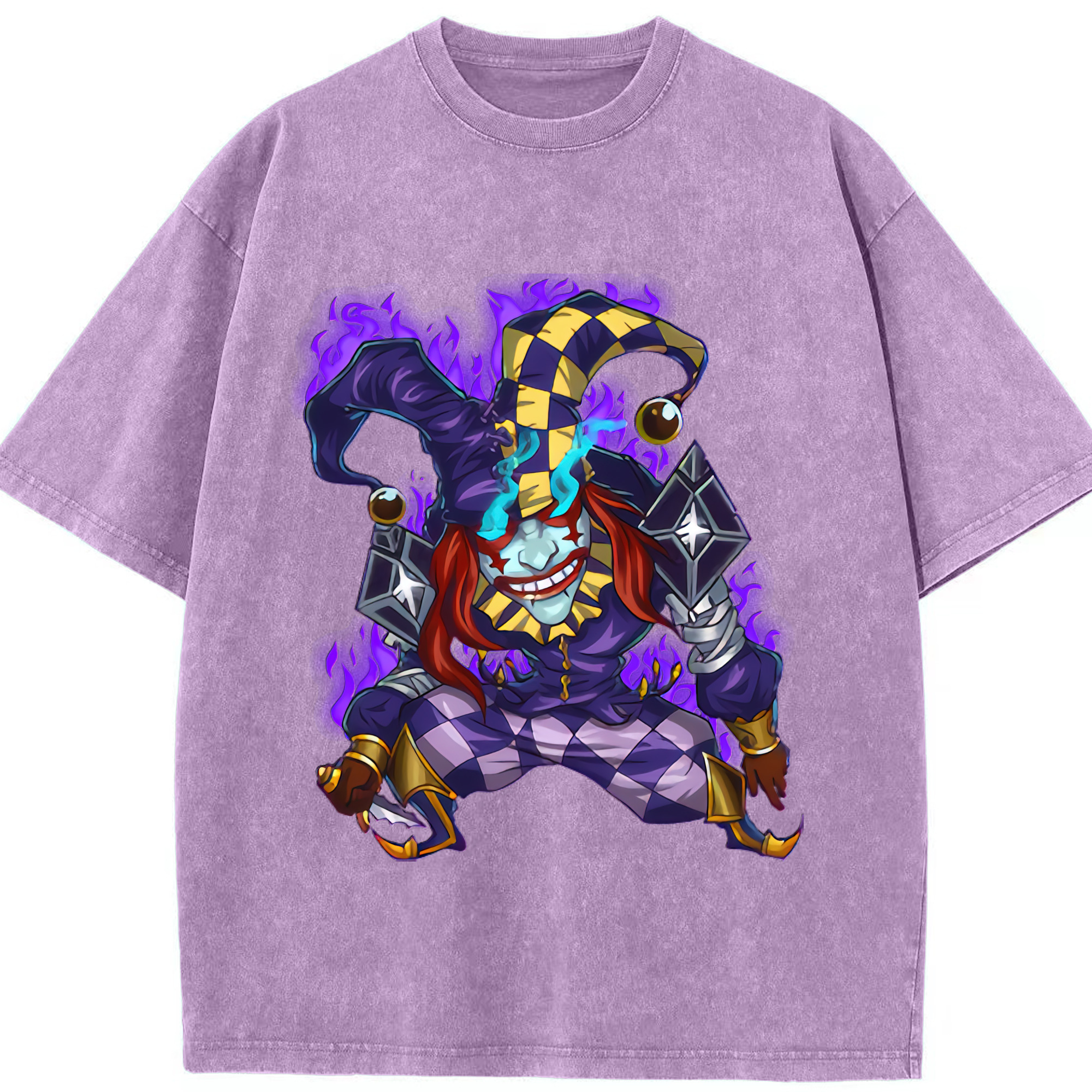 リーグ・オブ・レジェンド League of Legends LOL 綿100% ヴィンテージ風 半袖Tシャツ（フロントプリント）