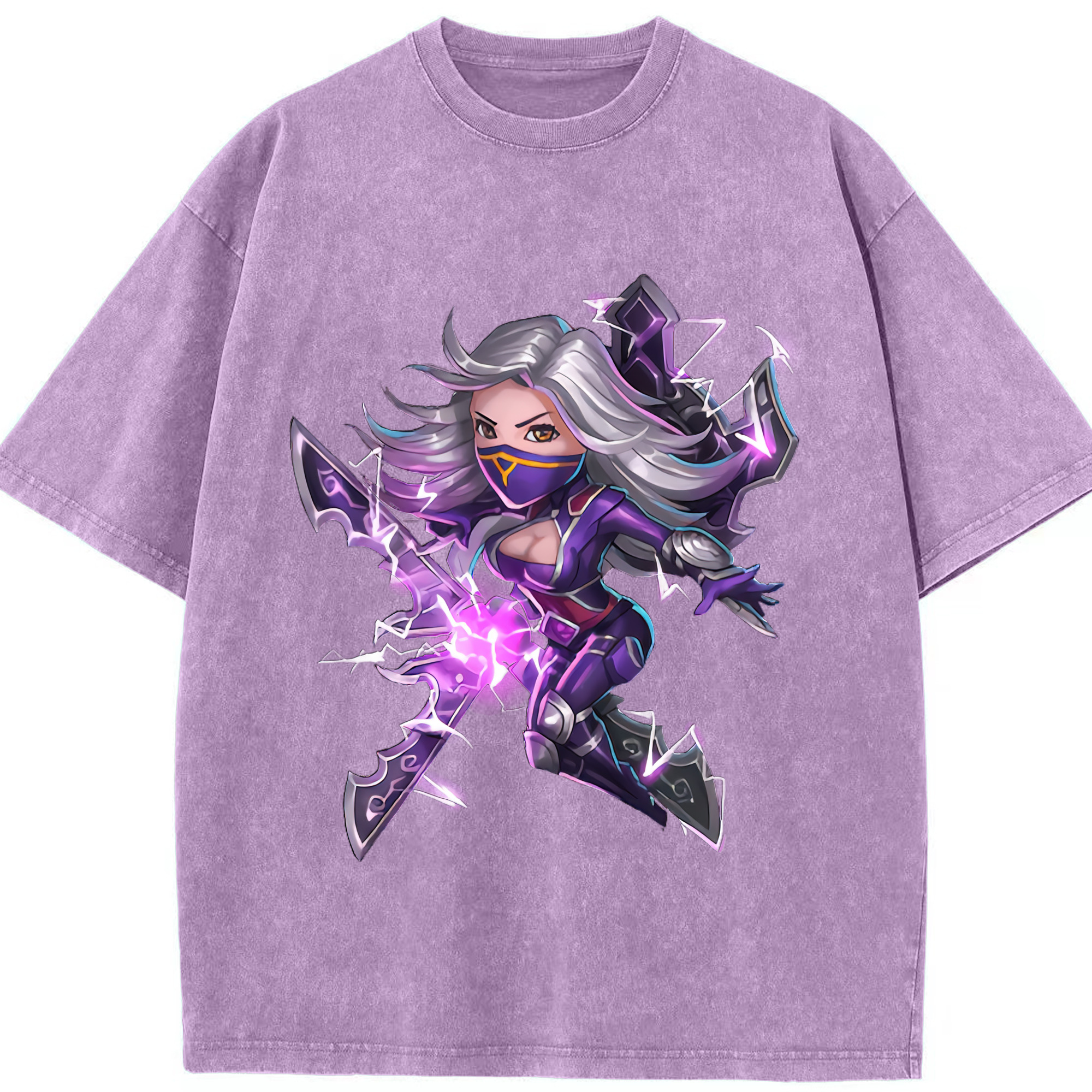 リーグ・オブ・レジェンド League of Legends LOL 綿100% ヴィンテージ風 半袖Tシャツ（フロントプリント）