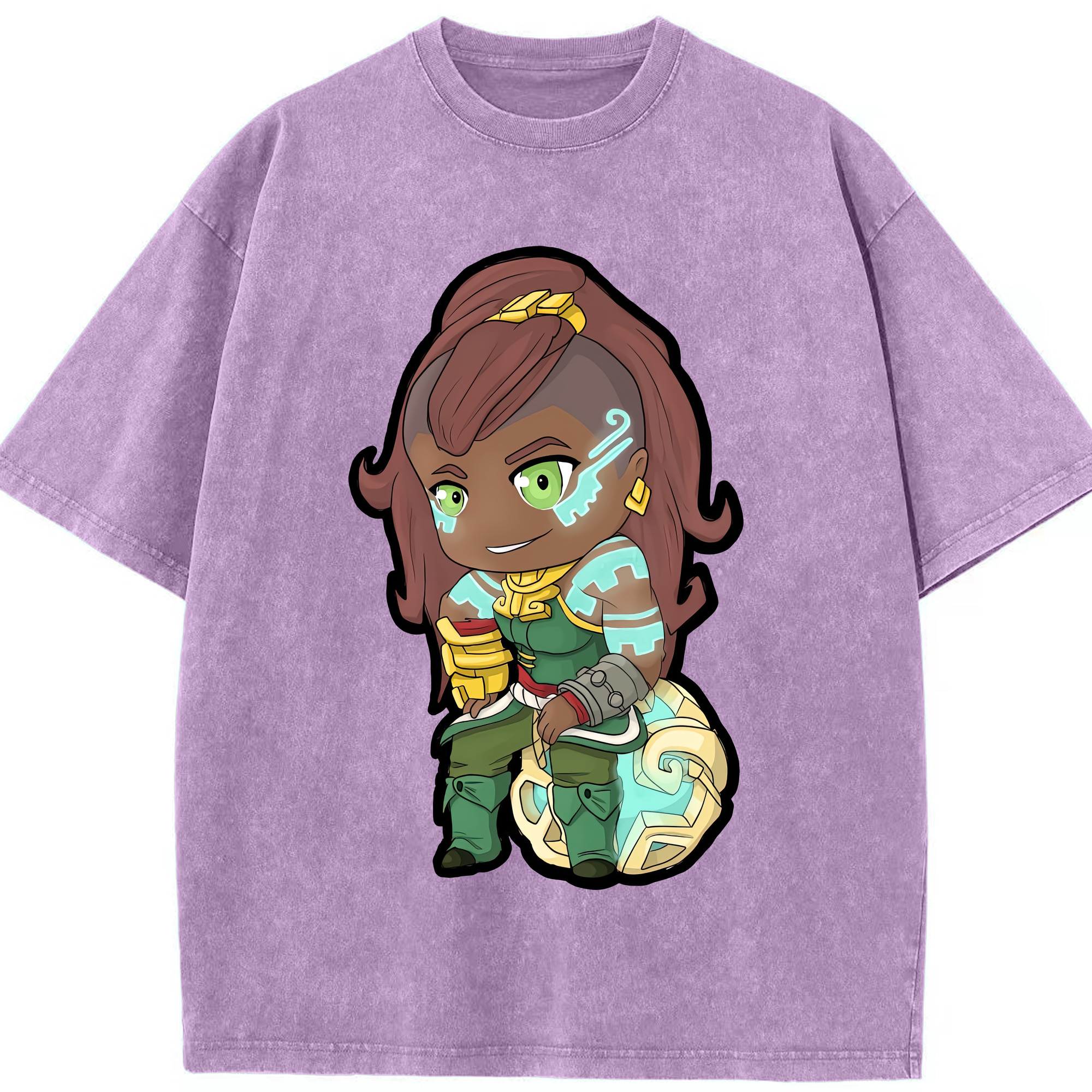 リーグ・オブ・レジェンド League of Legends LOL 綿100% ヴィンテージ風 半袖Tシャツ（フロントプリント）