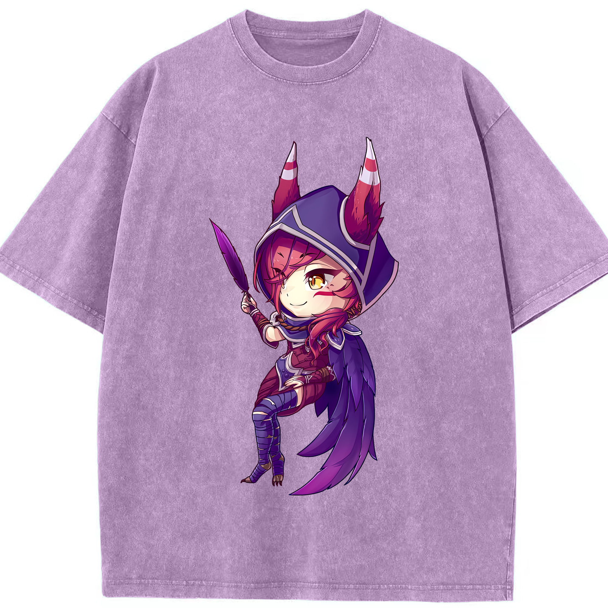 リーグ・オブ・レジェンド League of Legends LOL 綿100% ヴィンテージ風 半袖Tシャツ（フロントプリント）