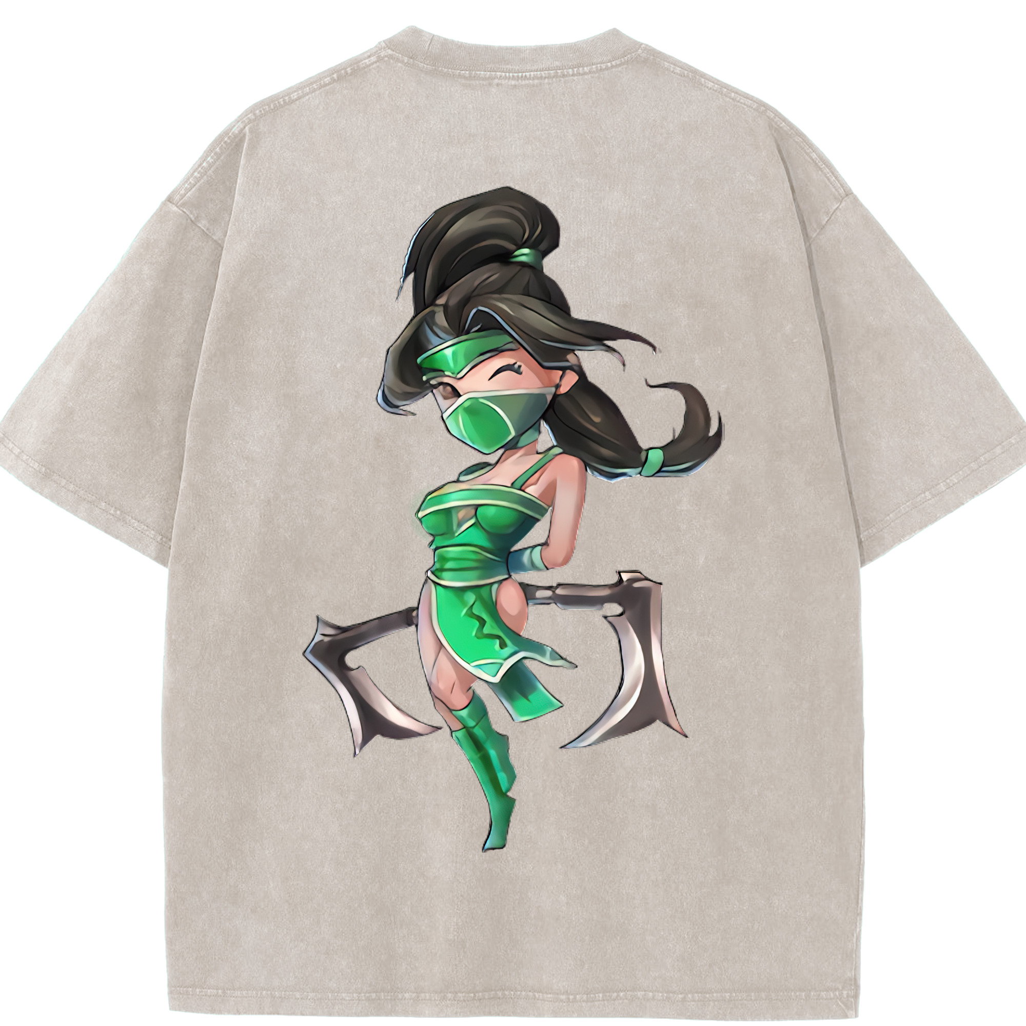 リーグ・オブ・レジェンド League of Legends LOL 綿100% ヴィンテージ風 半袖Tシャツ（背面プリント）