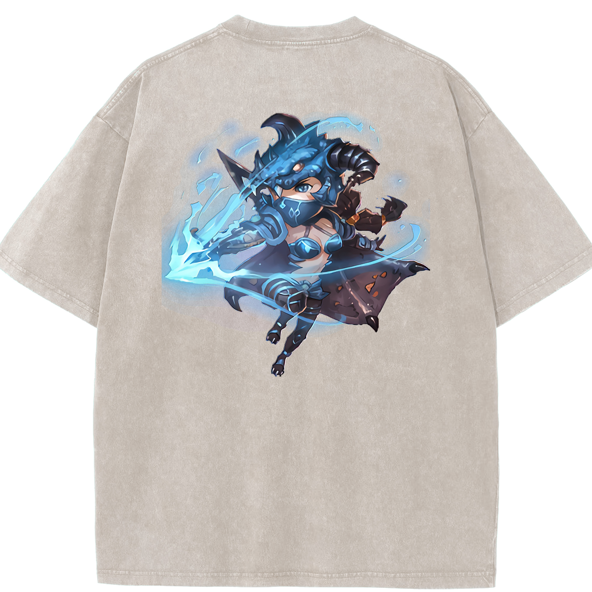 リーグ・オブ・レジェンド League of Legends LOL 綿100% ヴィンテージ風 半袖Tシャツ（背面プリント）