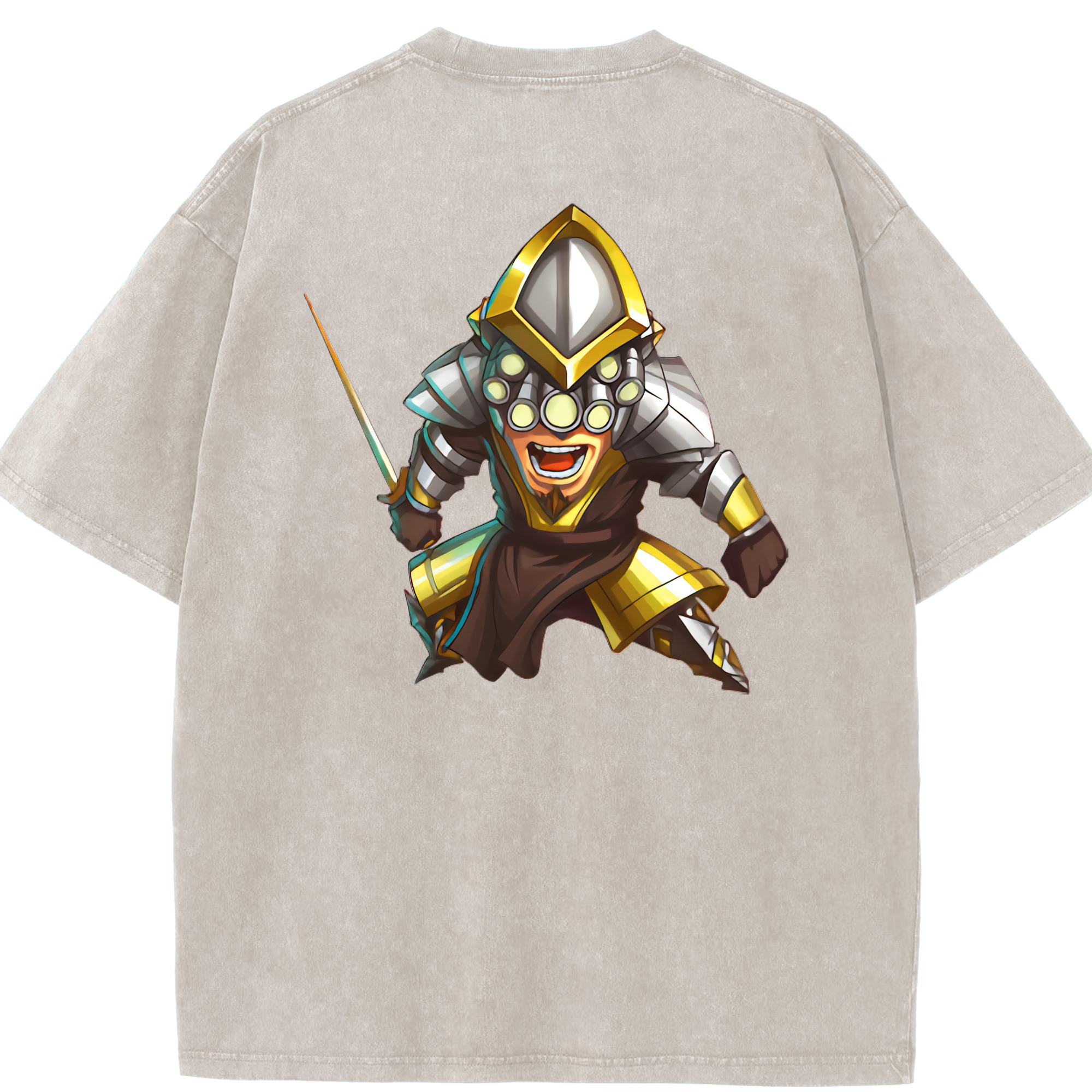 リーグ・オブ・レジェンド League of Legends LOL 綿100% ヴィンテージ風 半袖Tシャツ（背面プリント）