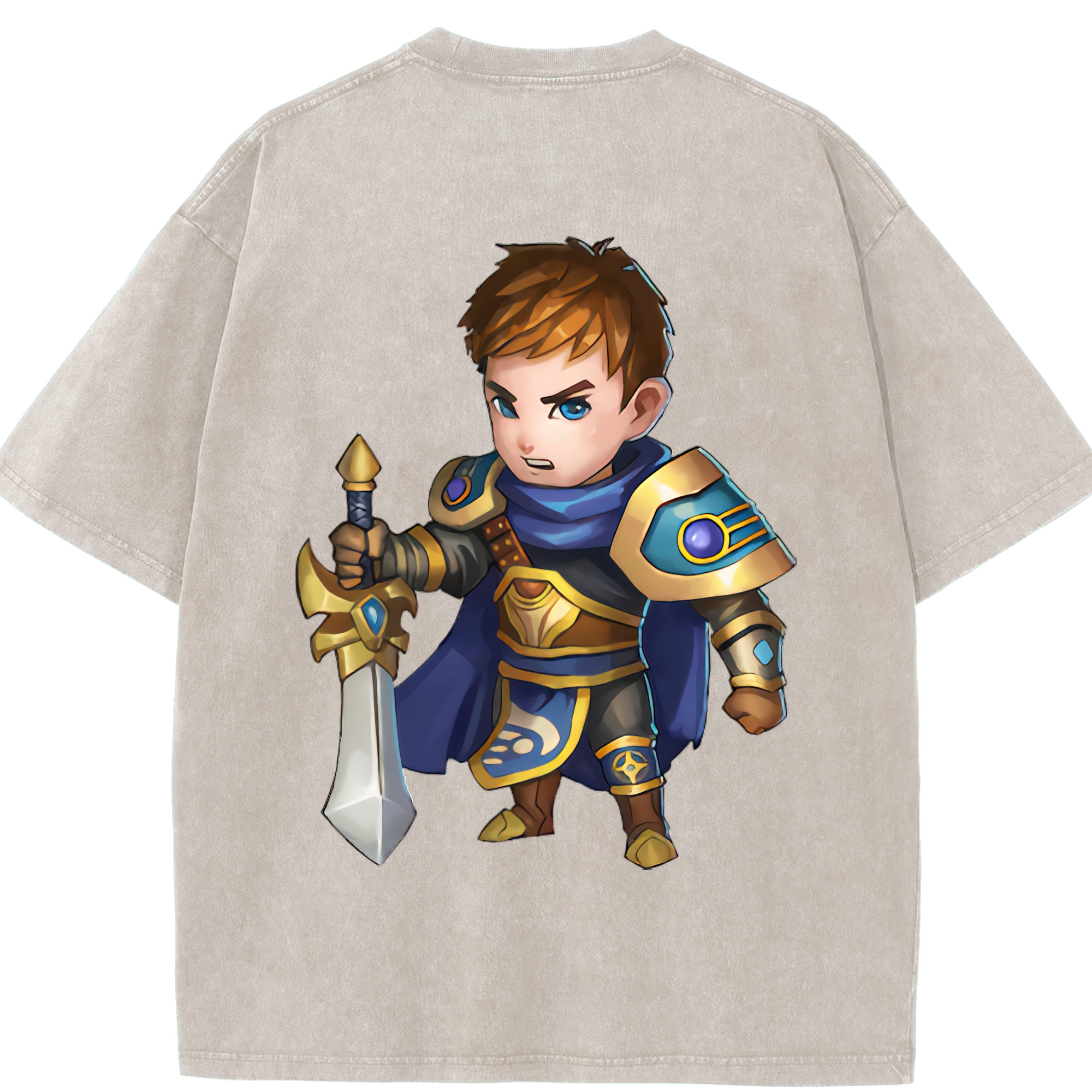 リーグ・オブ・レジェンド League of Legends LOL 綿100% ヴィンテージ風 半袖Tシャツ（背面プリント）