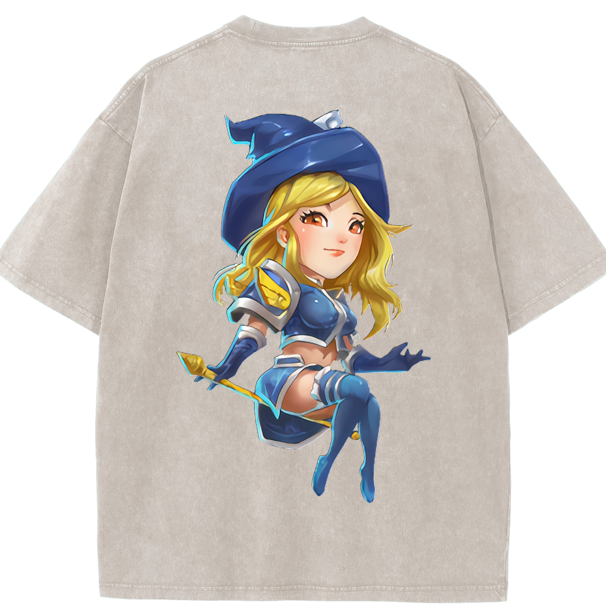 リーグ・オブ・レジェンド League of Legends LOL 綿100% ヴィンテージ風 半袖Tシャツ（背面プリント）