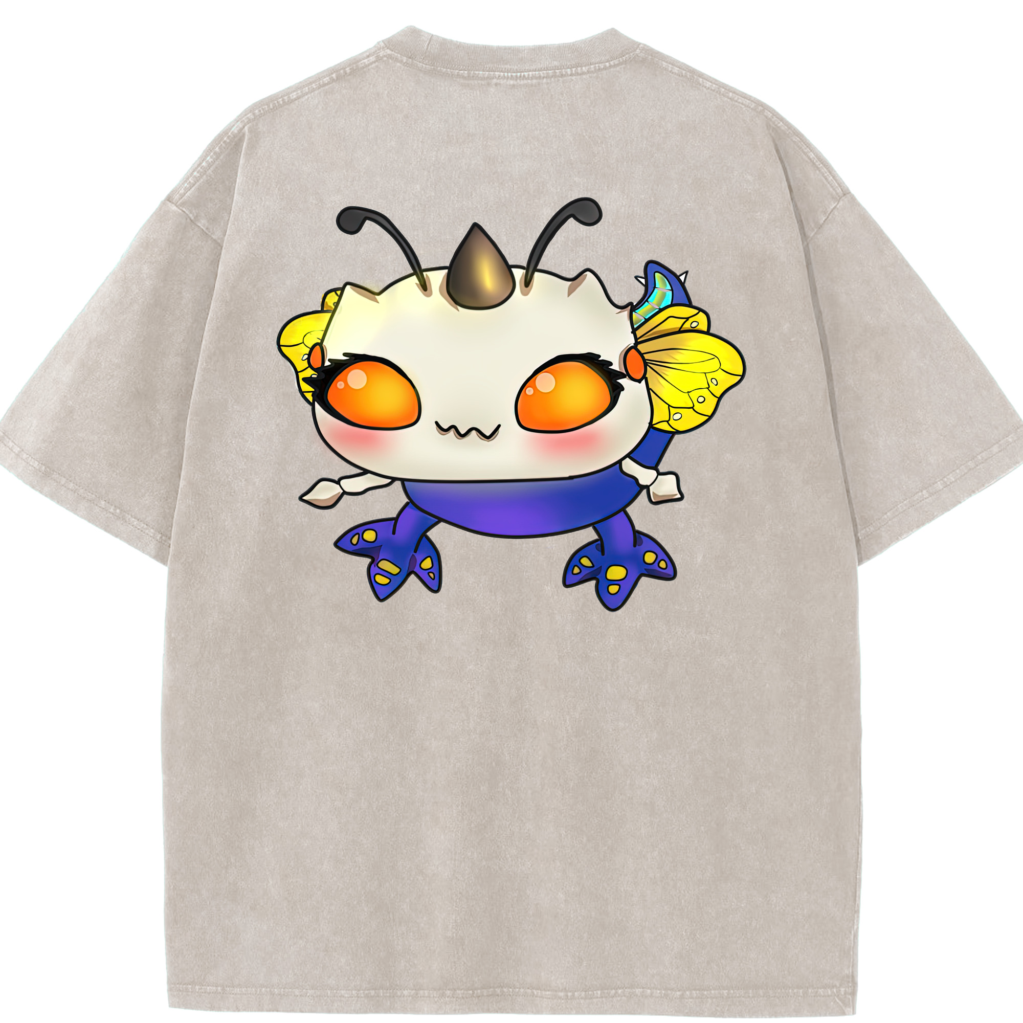 リーグ・オブ・レジェンド League of Legends LOL 綿100% ヴィンテージ風 半袖Tシャツ（背面プリント）