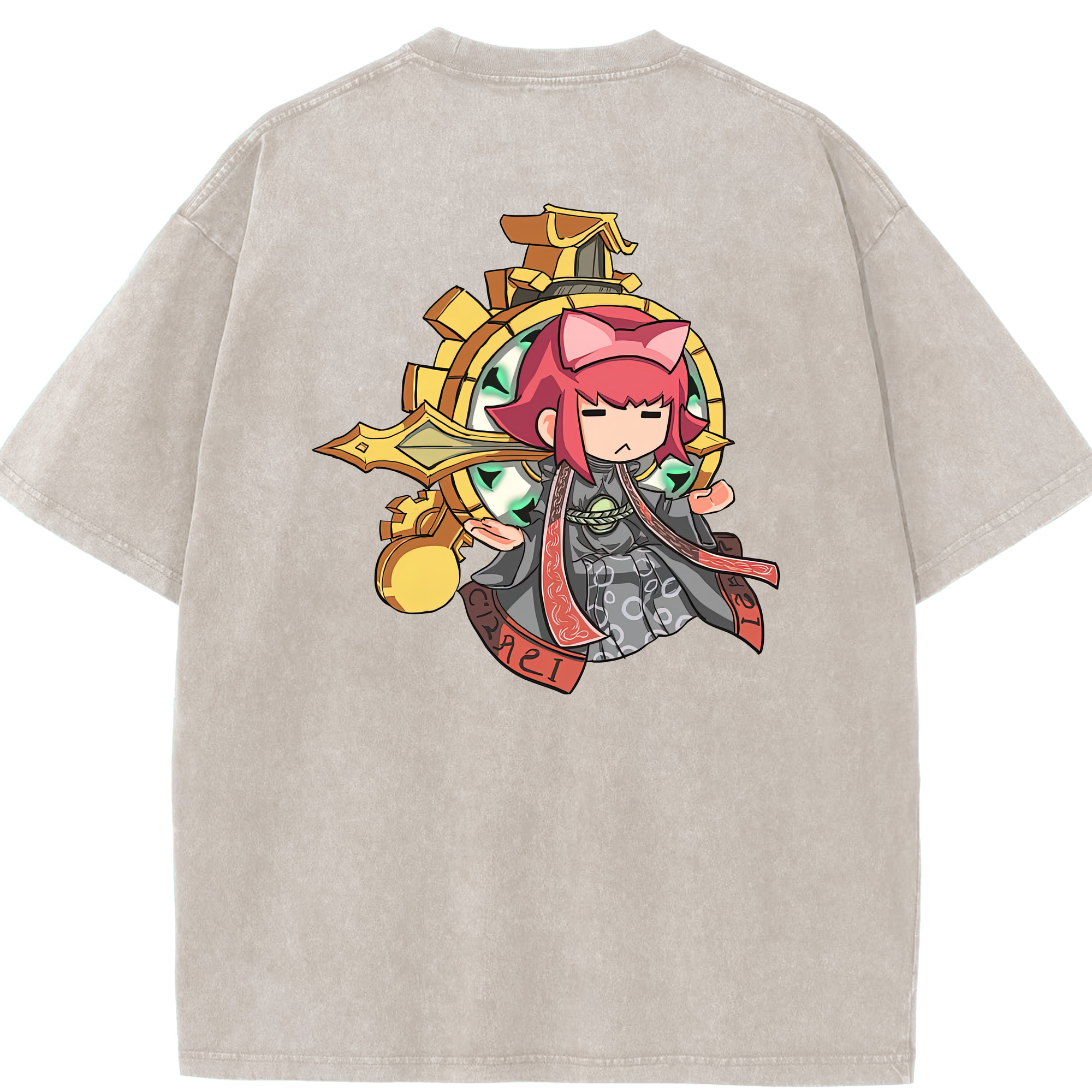 リーグ・オブ・レジェンド League of Legends LOL 綿100% ヴィンテージ風 半袖Tシャツ（背面プリント）