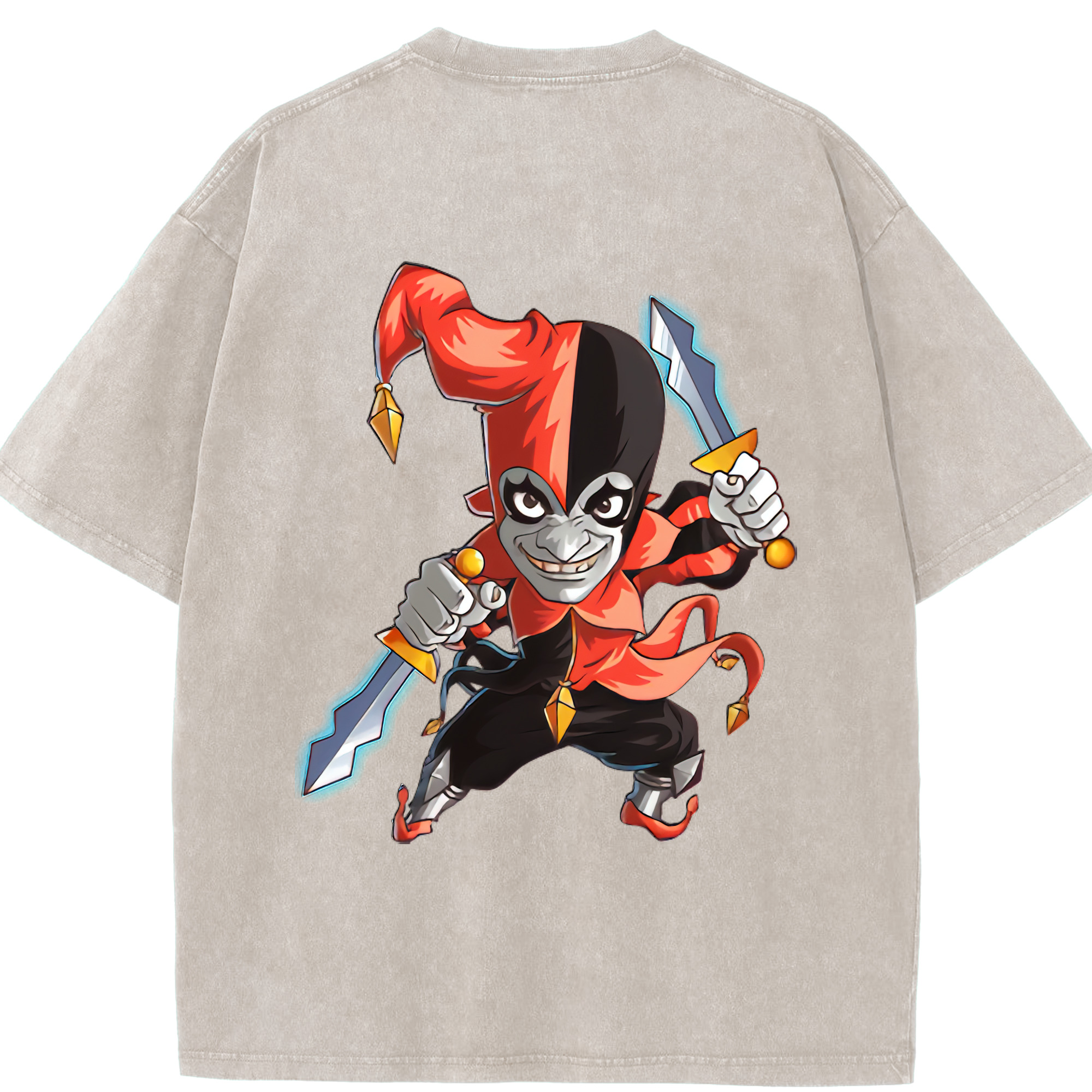 リーグ・オブ・レジェンド League of Legends LOL 綿100% ヴィンテージ風 半袖Tシャツ（背面プリント）