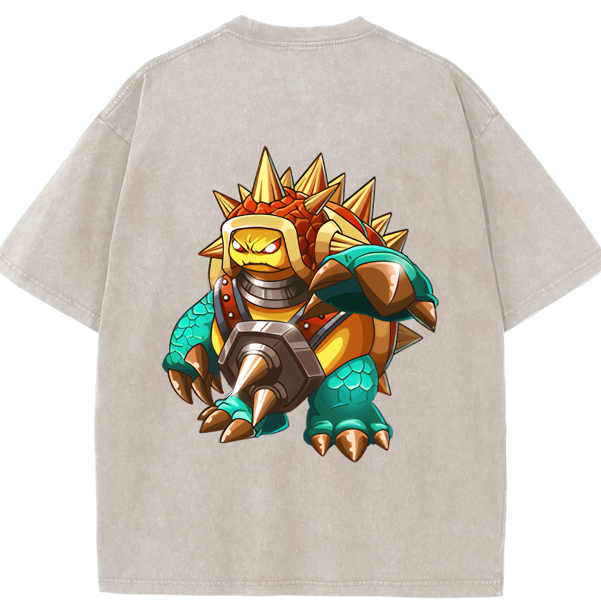 リーグ・オブ・レジェンド League of Legends LOL 綿100% ヴィンテージ風 半袖Tシャツ（背面プリント）