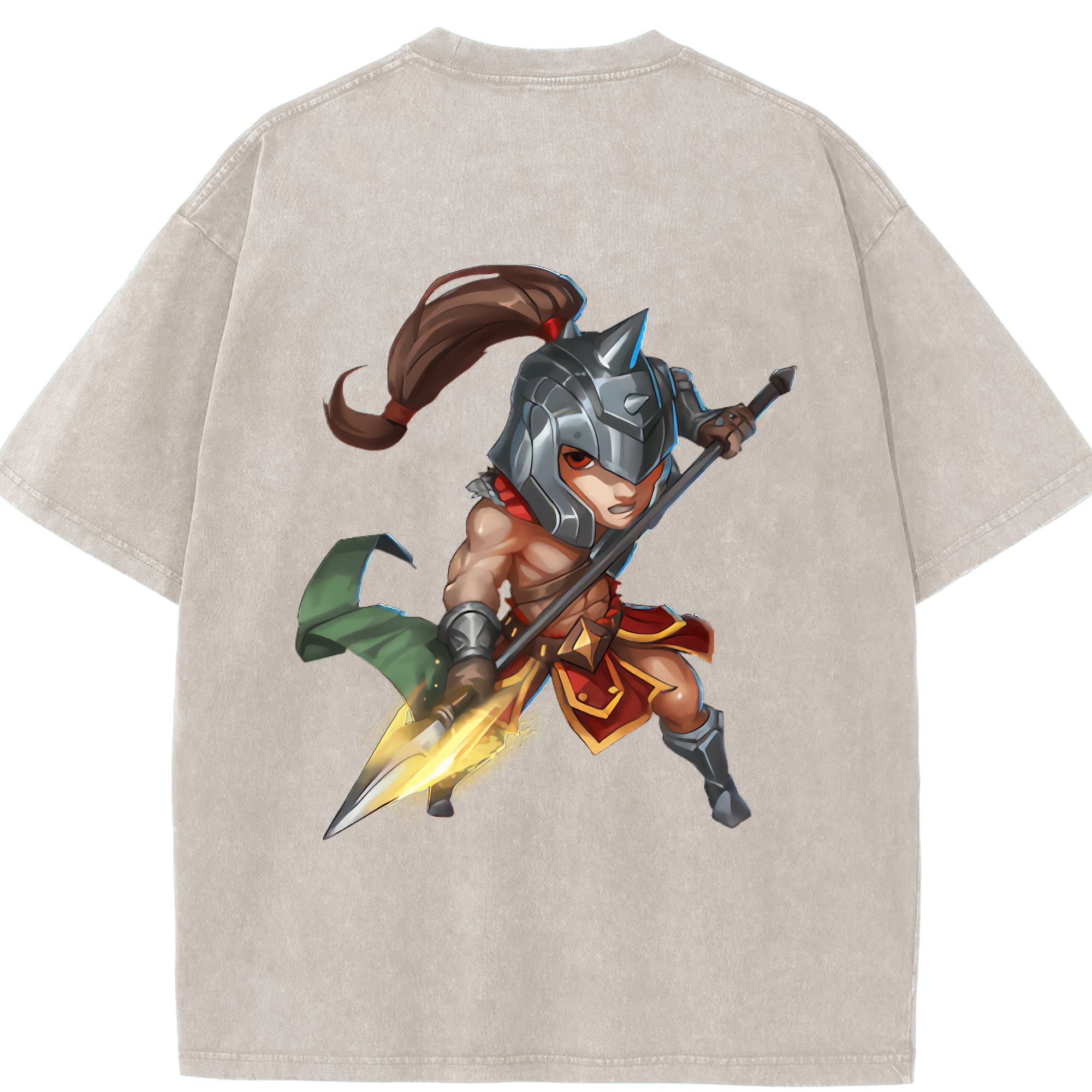 リーグ・オブ・レジェンド League of Legends LOL 綿100% ヴィンテージ風 半袖Tシャツ（背面プリント）