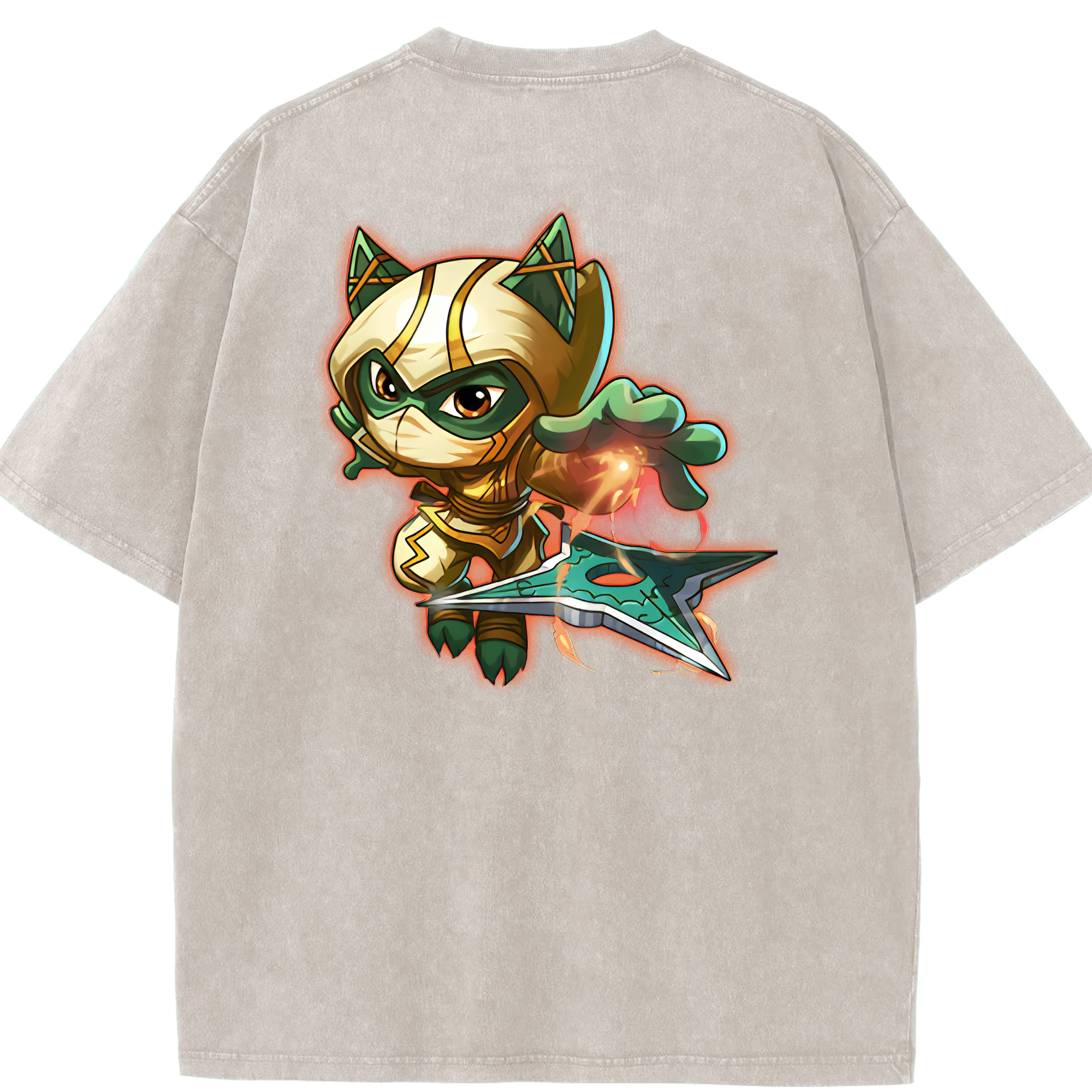 リーグ・オブ・レジェンド League of Legends LOL 綿100% ヴィンテージ風 半袖Tシャツ（背面プリント）