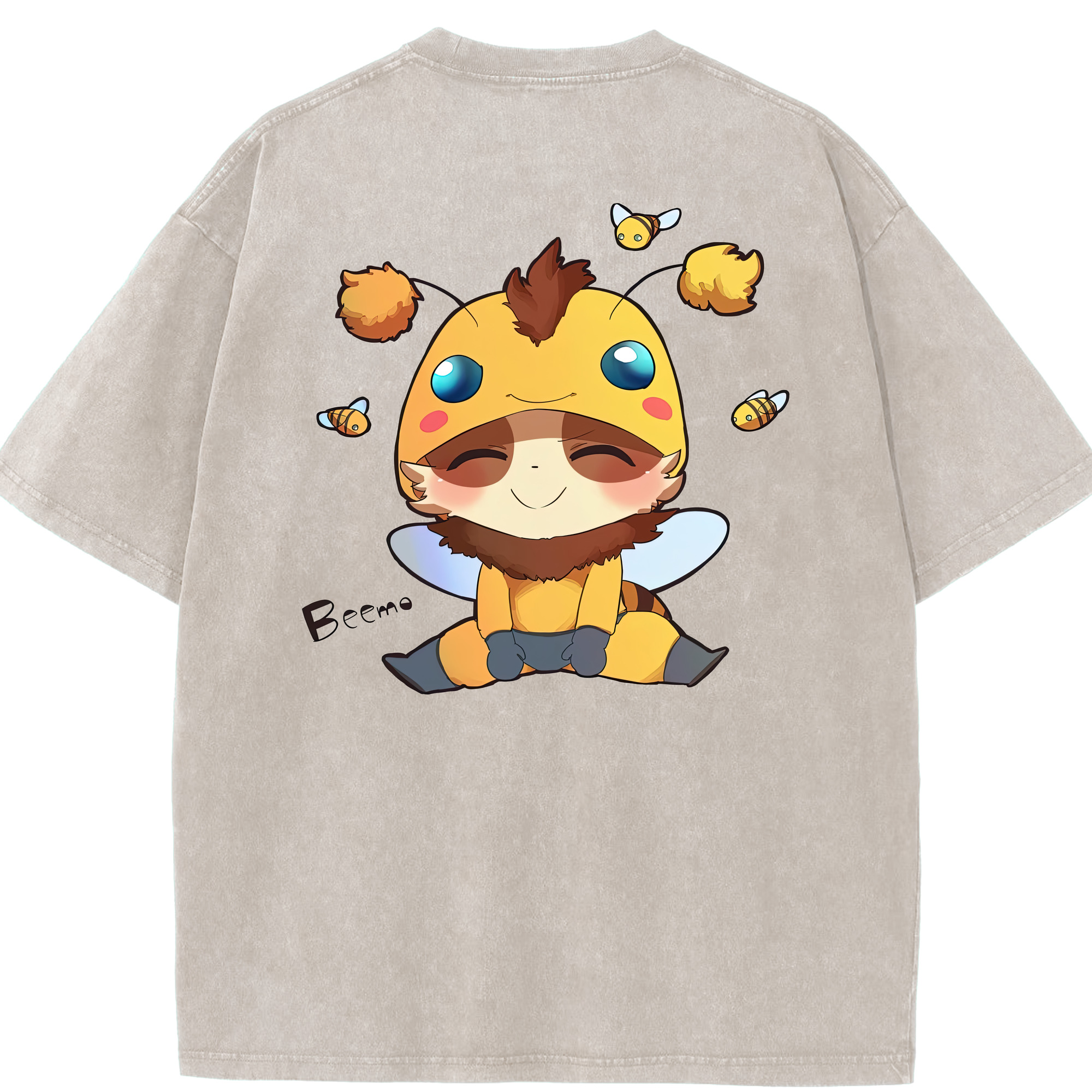 リーグ・オブ・レジェンド League of Legends LOL 綿100% ヴィンテージ風 半袖Tシャツ（背面プリント）