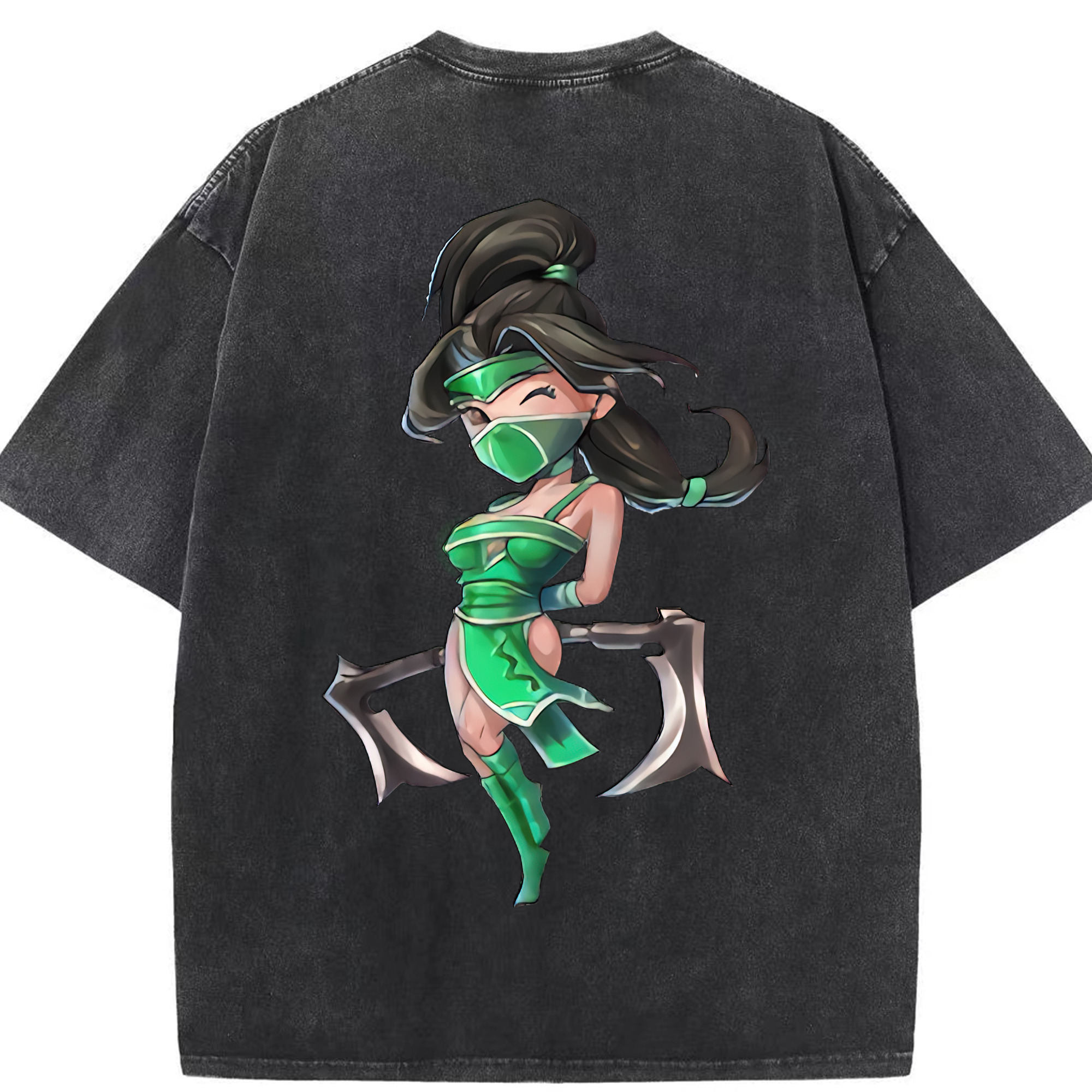リーグ・オブ・レジェンド League of Legends LOL 綿100% ヴィンテージ風 半袖Tシャツ（背面プリント）