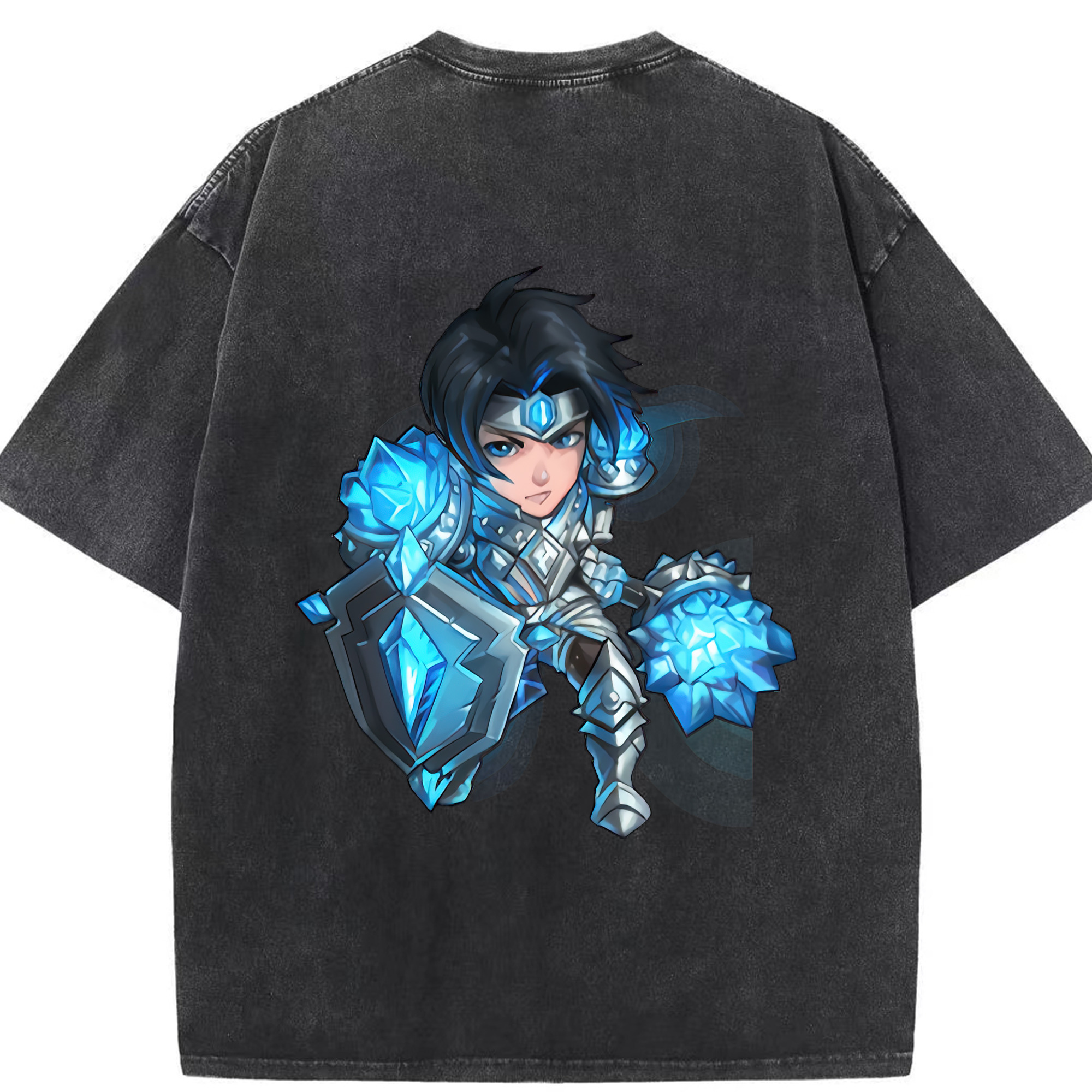 リーグ・オブ・レジェンド League of Legends LOL 綿100% ヴィンテージ風 半袖Tシャツ（背面プリント）
