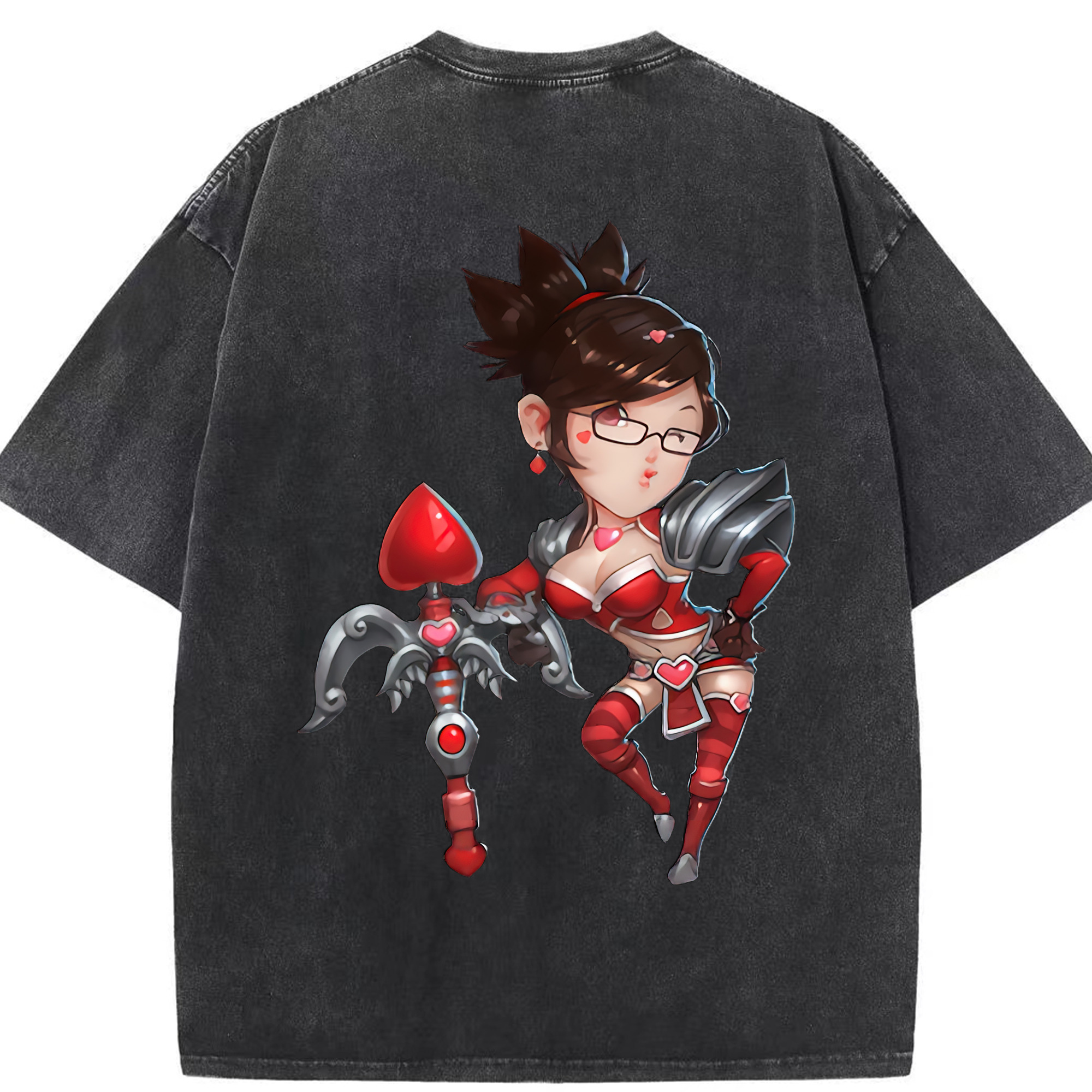 リーグ・オブ・レジェンド League of Legends LOL 綿100% ヴィンテージ風 半袖Tシャツ（背面プリント）