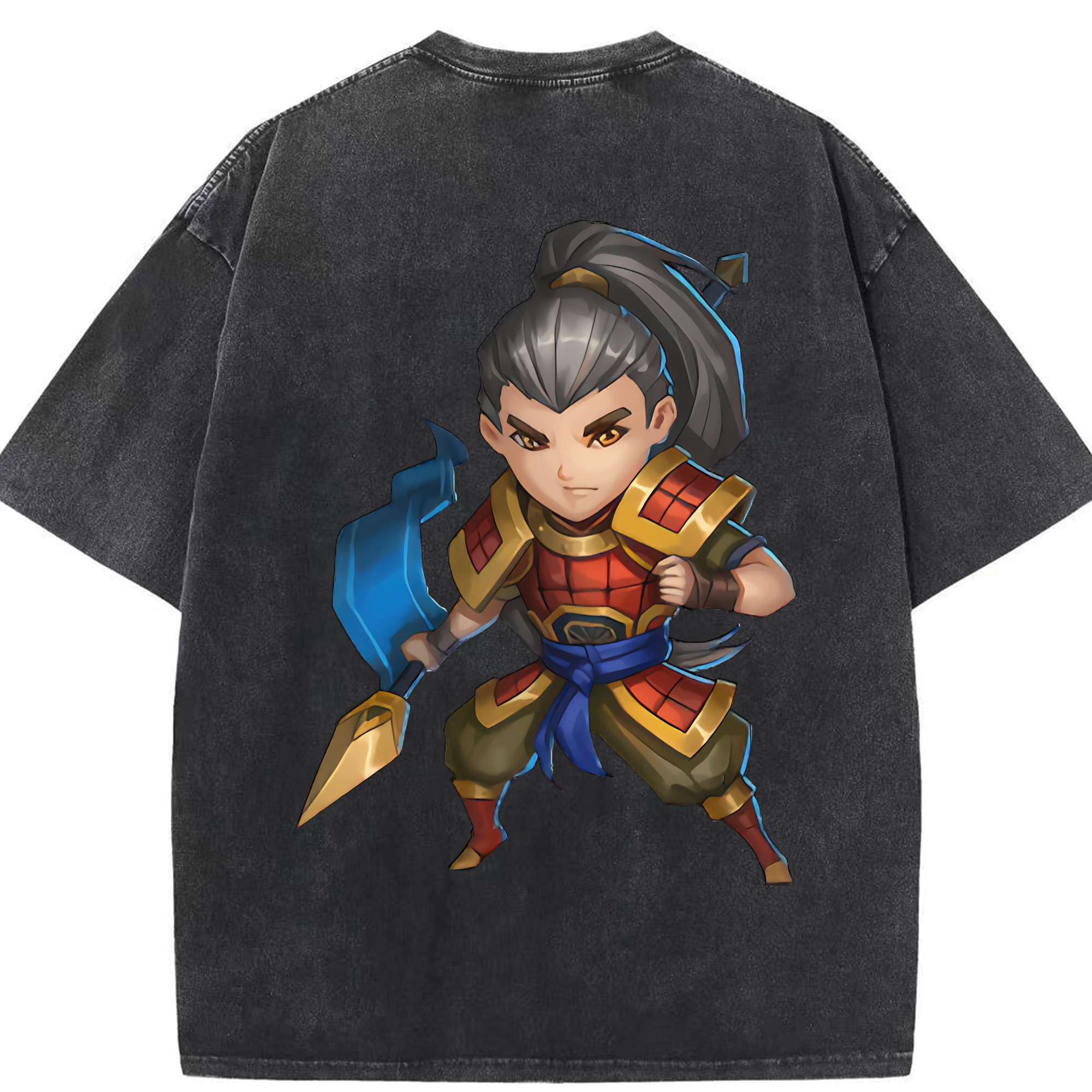 リーグ・オブ・レジェンド League of Legends LOL 綿100% ヴィンテージ風 半袖Tシャツ（背面プリント）