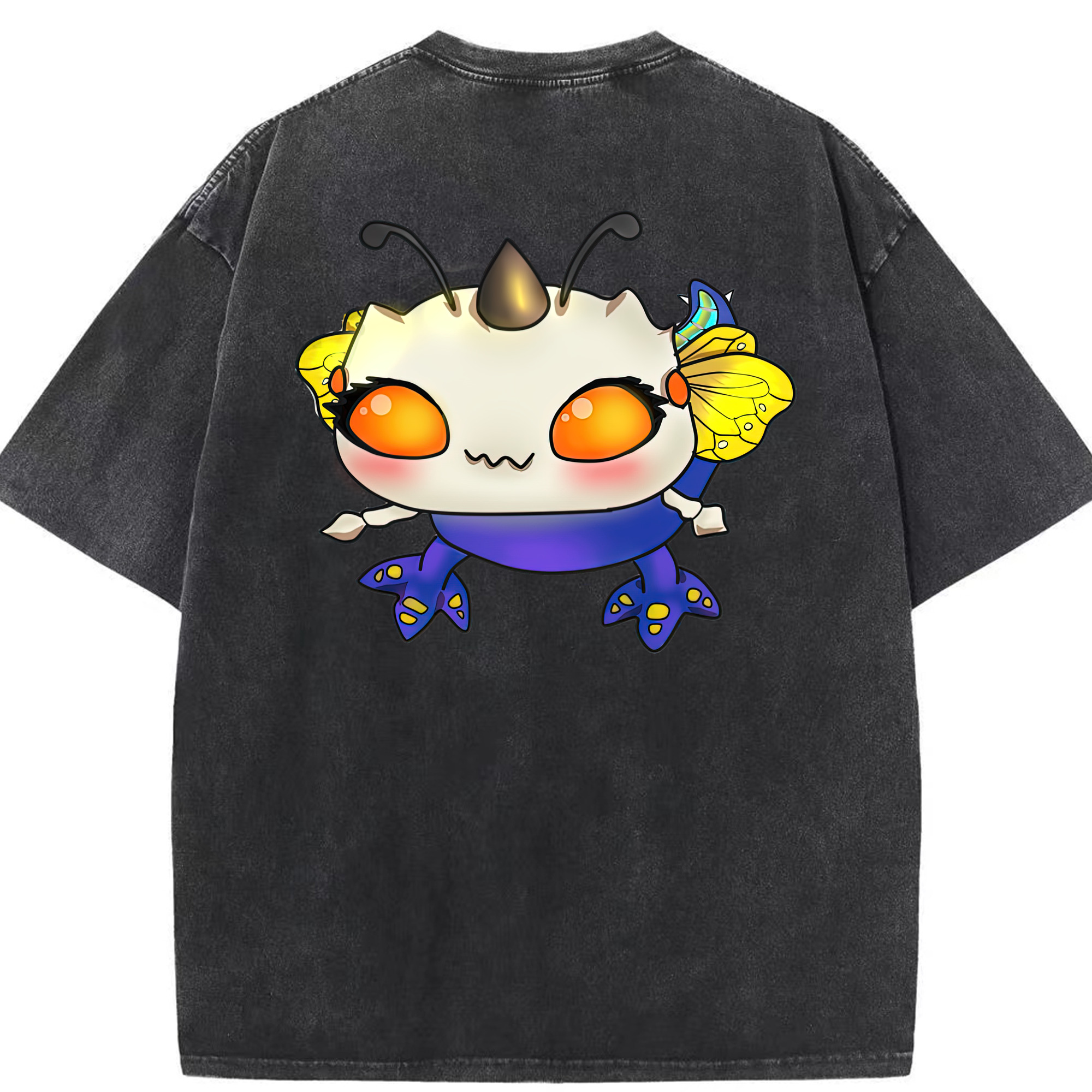 リーグ・オブ・レジェンド League of Legends LOL 綿100% ヴィンテージ風 半袖Tシャツ（背面プリント）