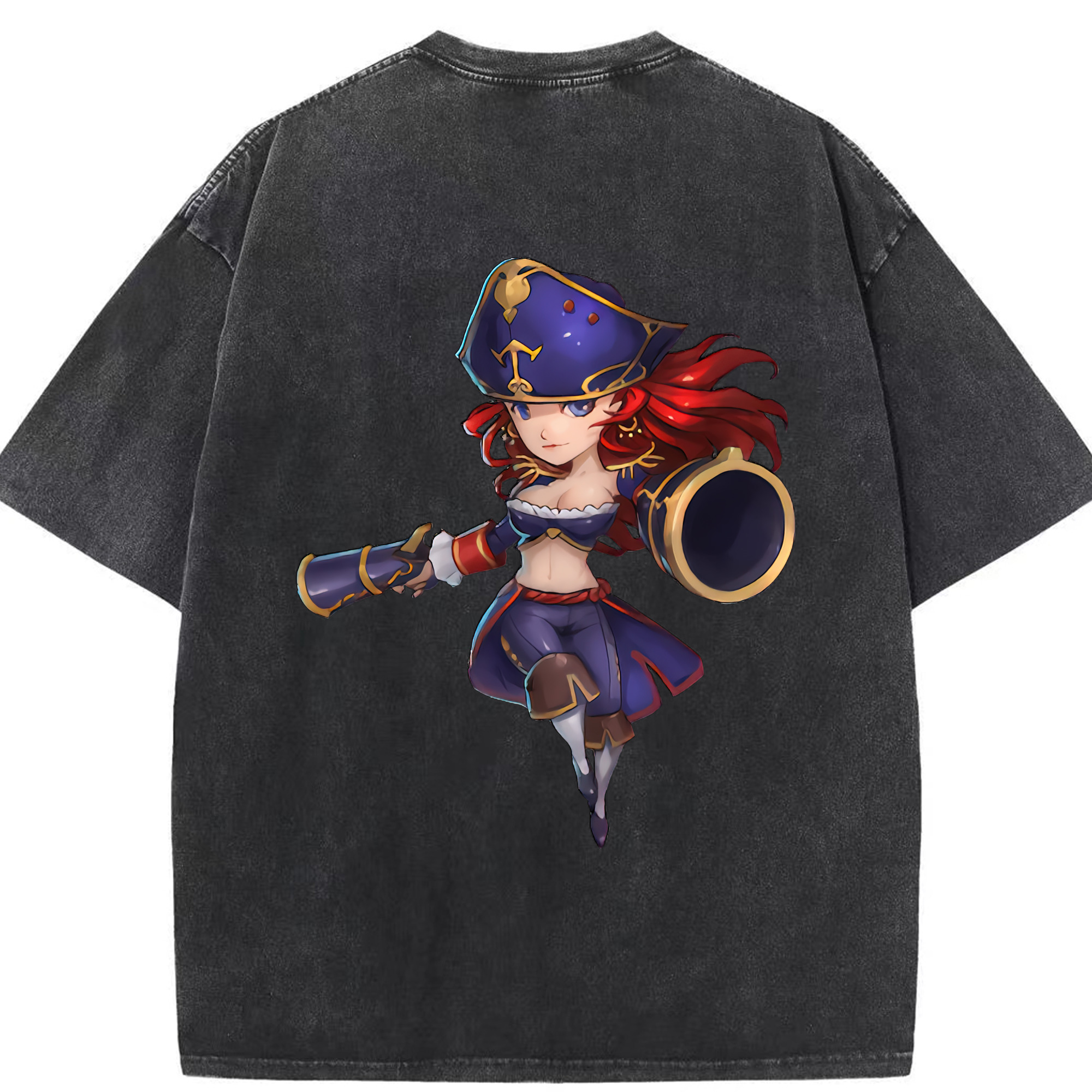 リーグ・オブ・レジェンド League of Legends LOL 綿100% ヴィンテージ風 半袖Tシャツ（背面プリント）