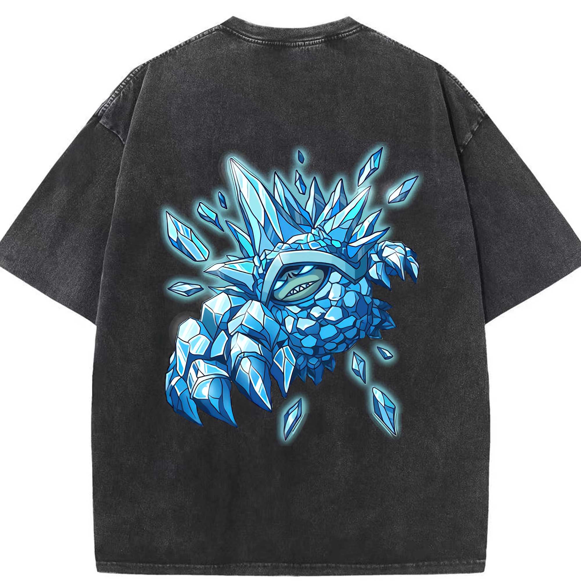 リーグ・オブ・レジェンド League of Legends LOL 綿100% ヴィンテージ風 半袖Tシャツ（背面プリント）