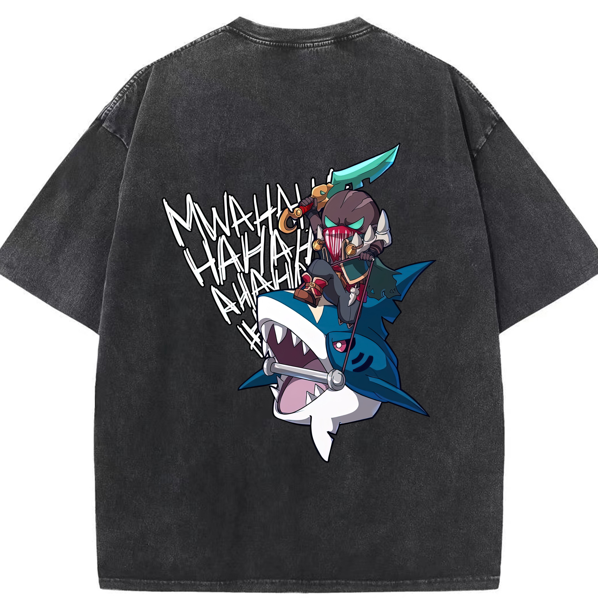 リーグ・オブ・レジェンド League of Legends LOL 綿100% ヴィンテージ風 半袖Tシャツ（背面プリント）
