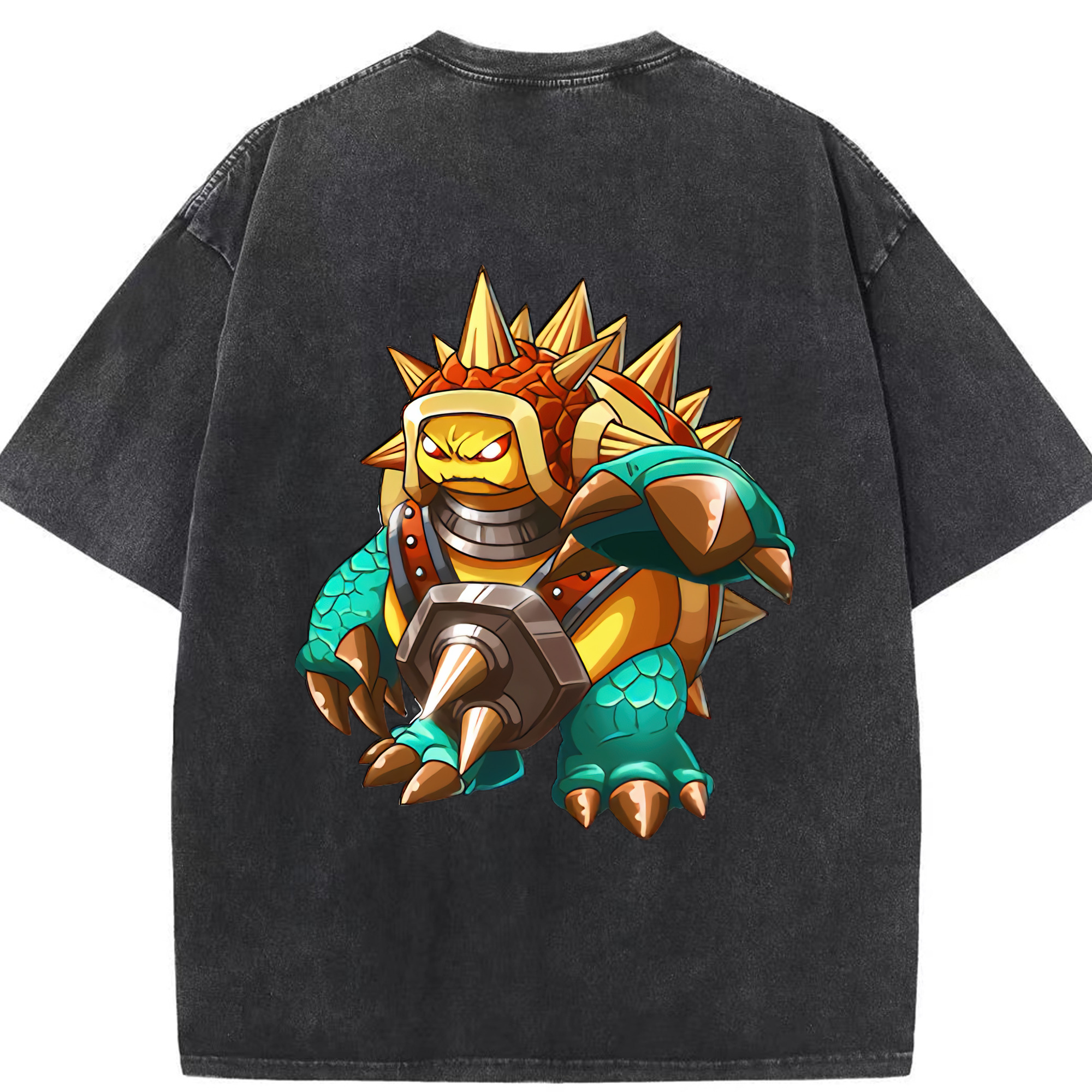 リーグ・オブ・レジェンド League of Legends LOL 綿100% ヴィンテージ風 半袖Tシャツ（背面プリント）