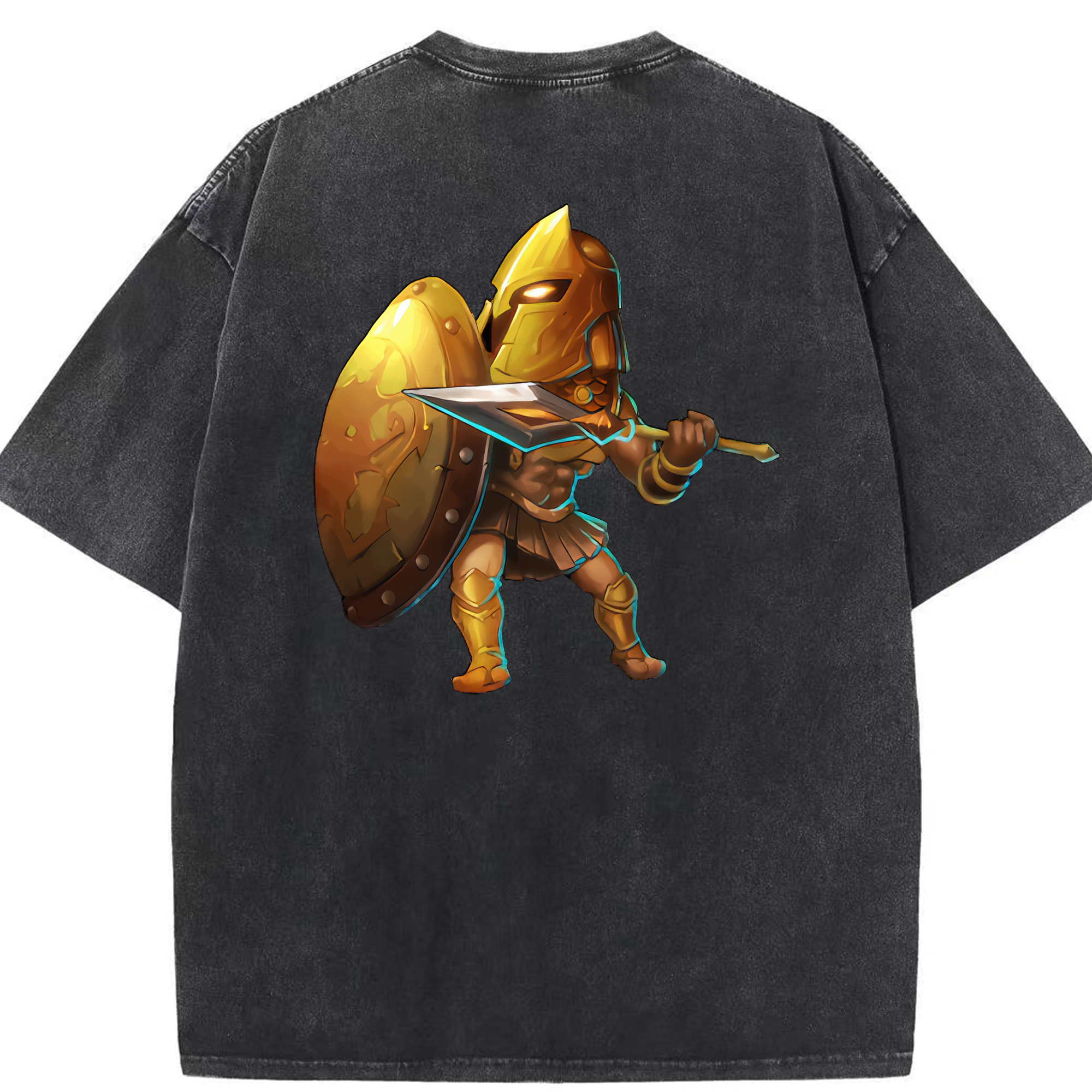 リーグ・オブ・レジェンド League of Legends LOL 綿100% ヴィンテージ風 半袖Tシャツ（背面プリント）